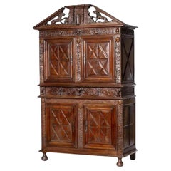 French Two-Section Cabinet, 18th Century  