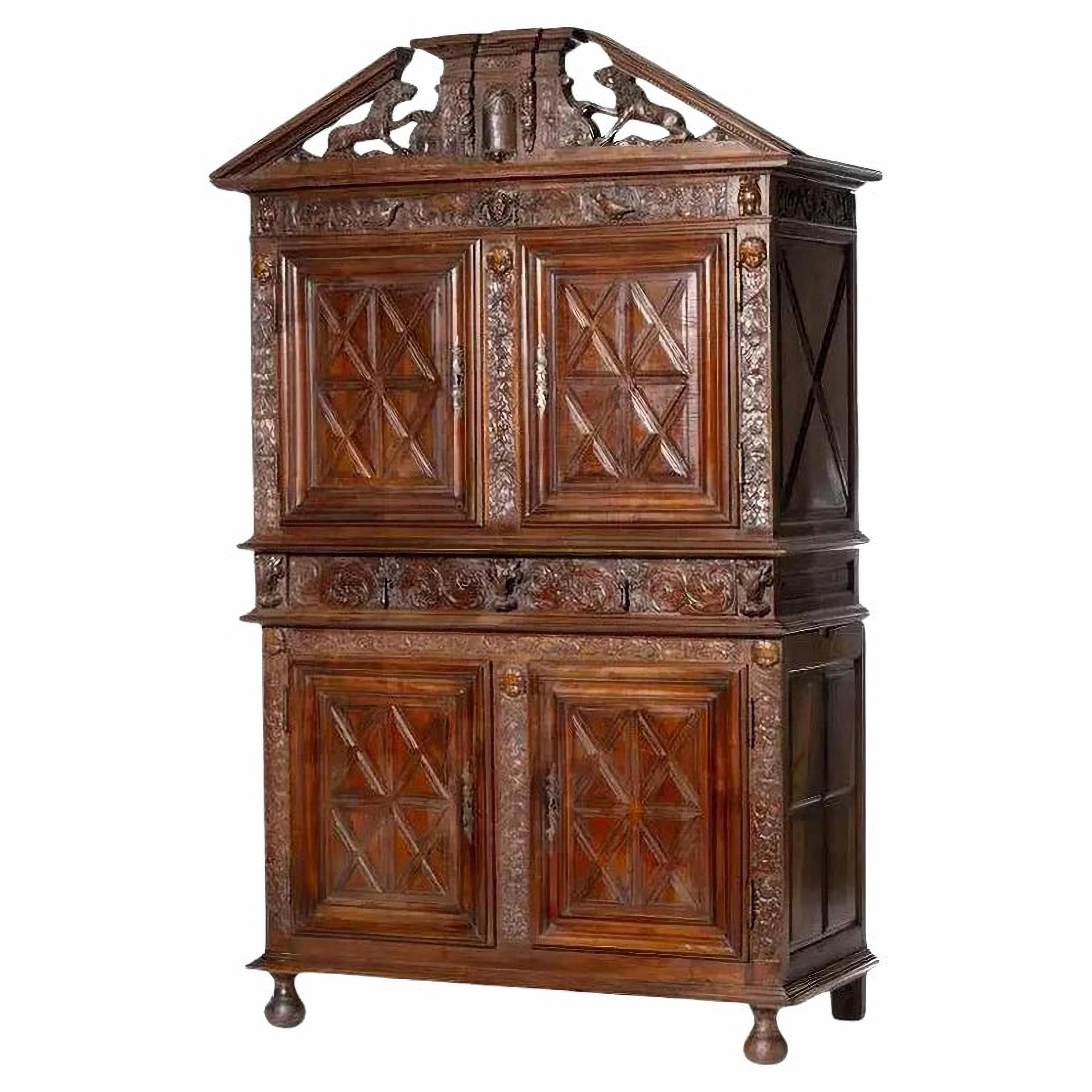 French, Two-Section Cabinet, 18th Century For Sale 1
