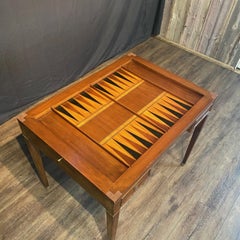 French Two-Sided Louis XVI Style Walnut Game Table with Reversible Top