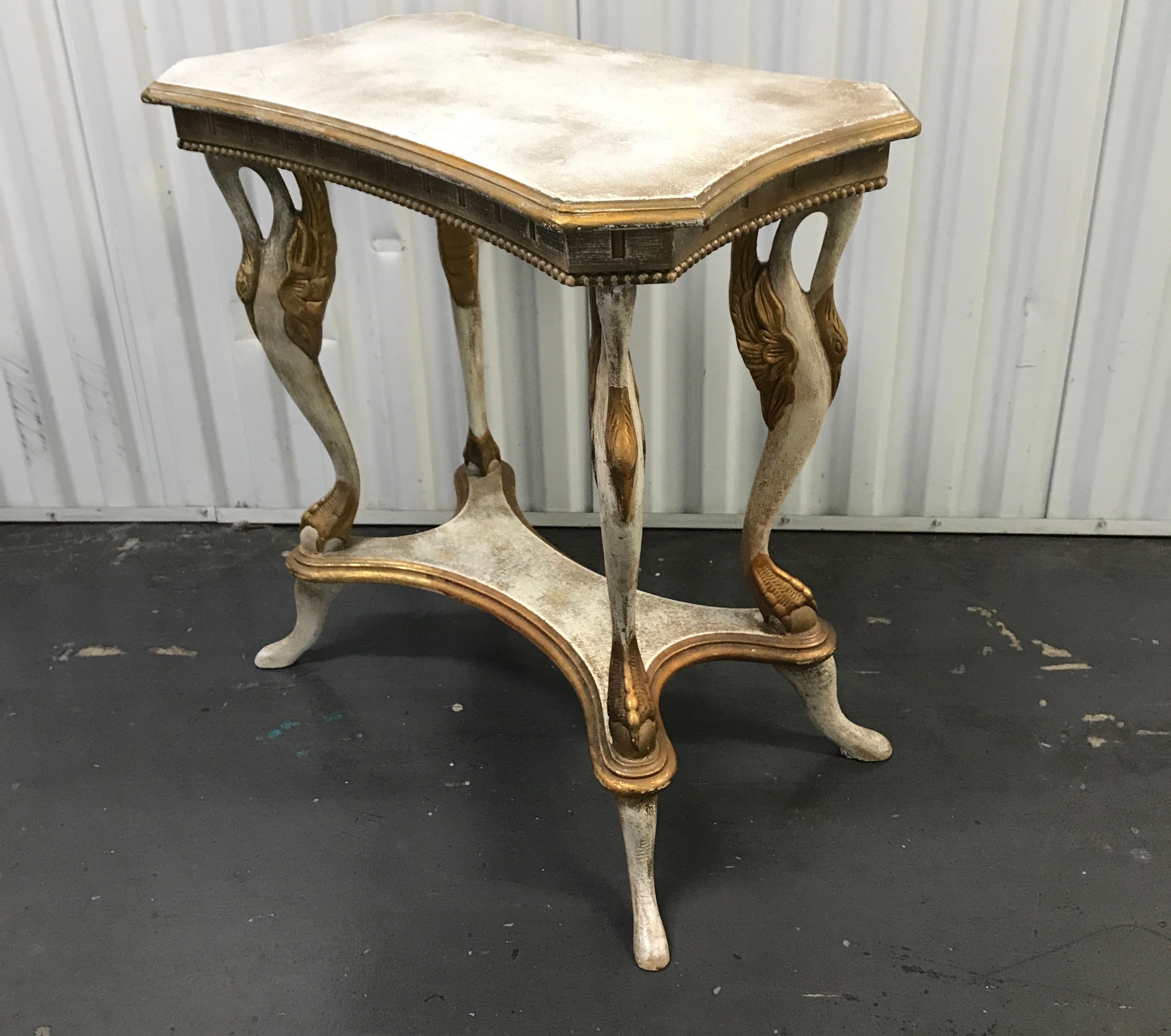 vintage two tier side table