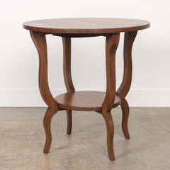 French Two-Tier Oak Table