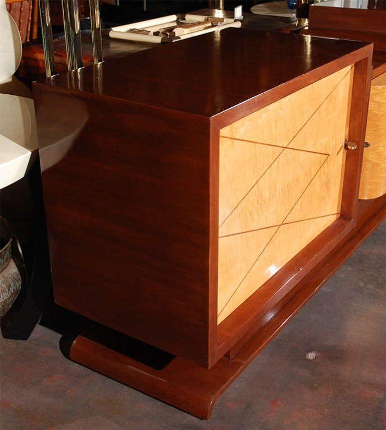 French Two-Tone Art Deco Buffet, c. 1930's In Good Condition For Sale In Los Angeles, CA