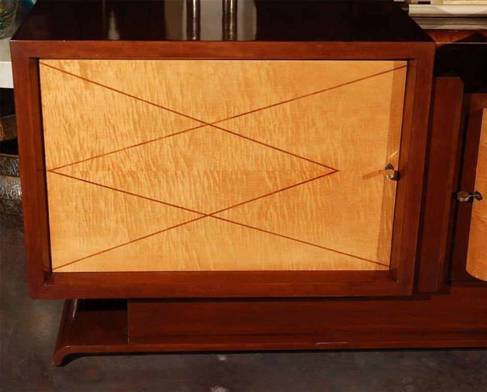 Mid-20th Century French Two-Tone Art Deco Buffet, c. 1930's For Sale