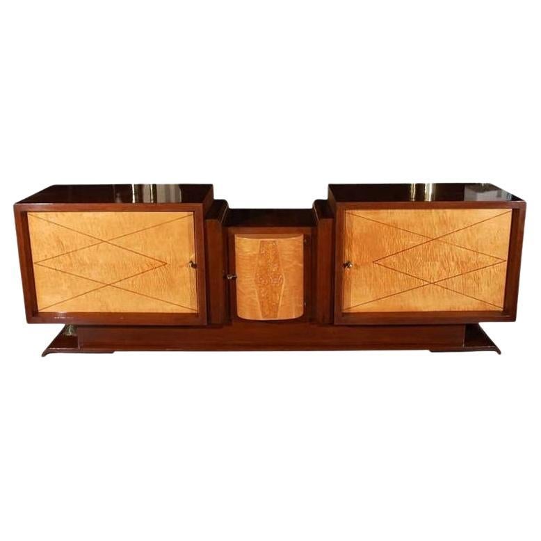 French Two-Tone Art Deco Buffet, c. 1930's For Sale