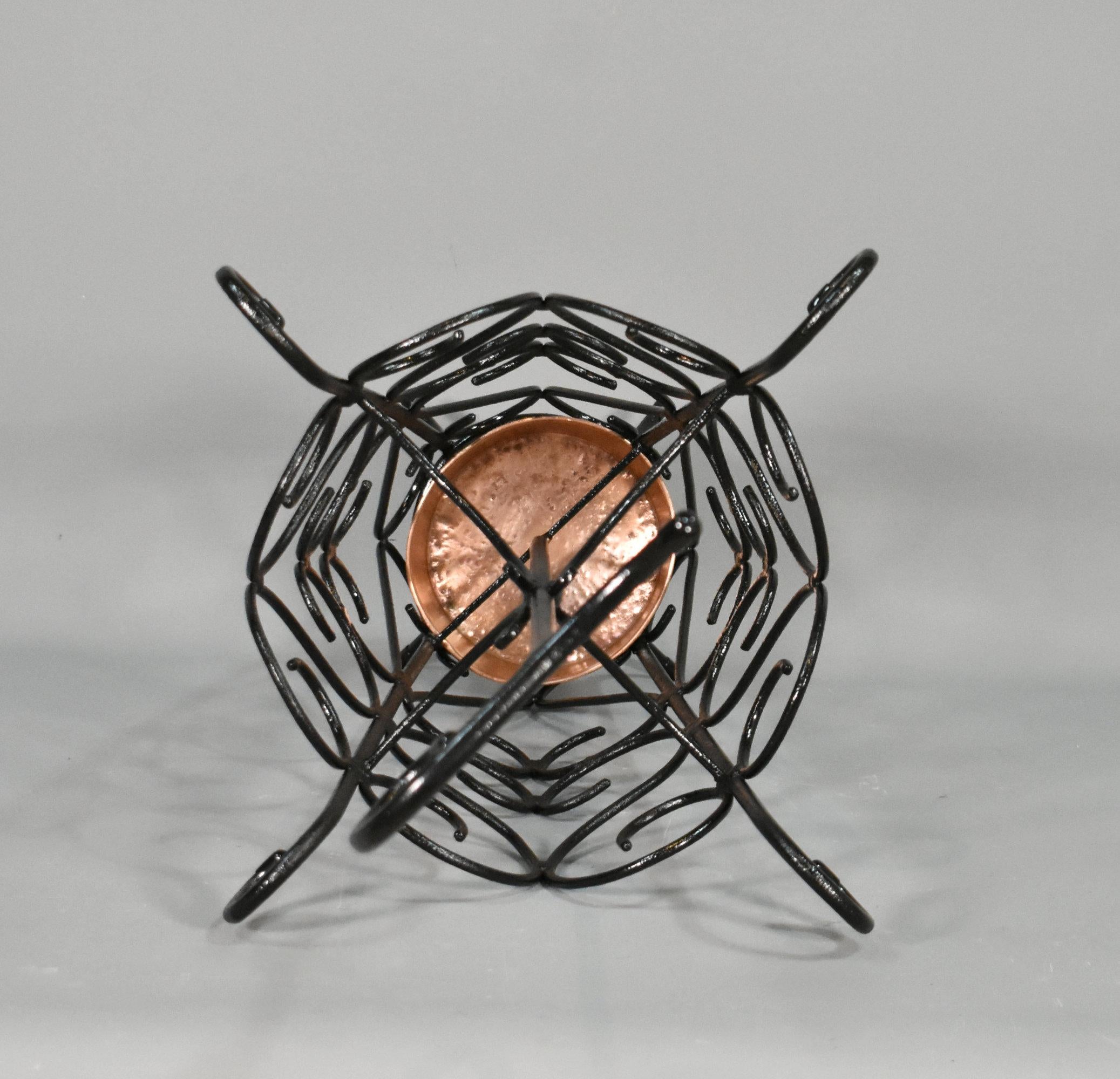 French Umbrella Stand in Wrought Iron 1950s For Sale 6