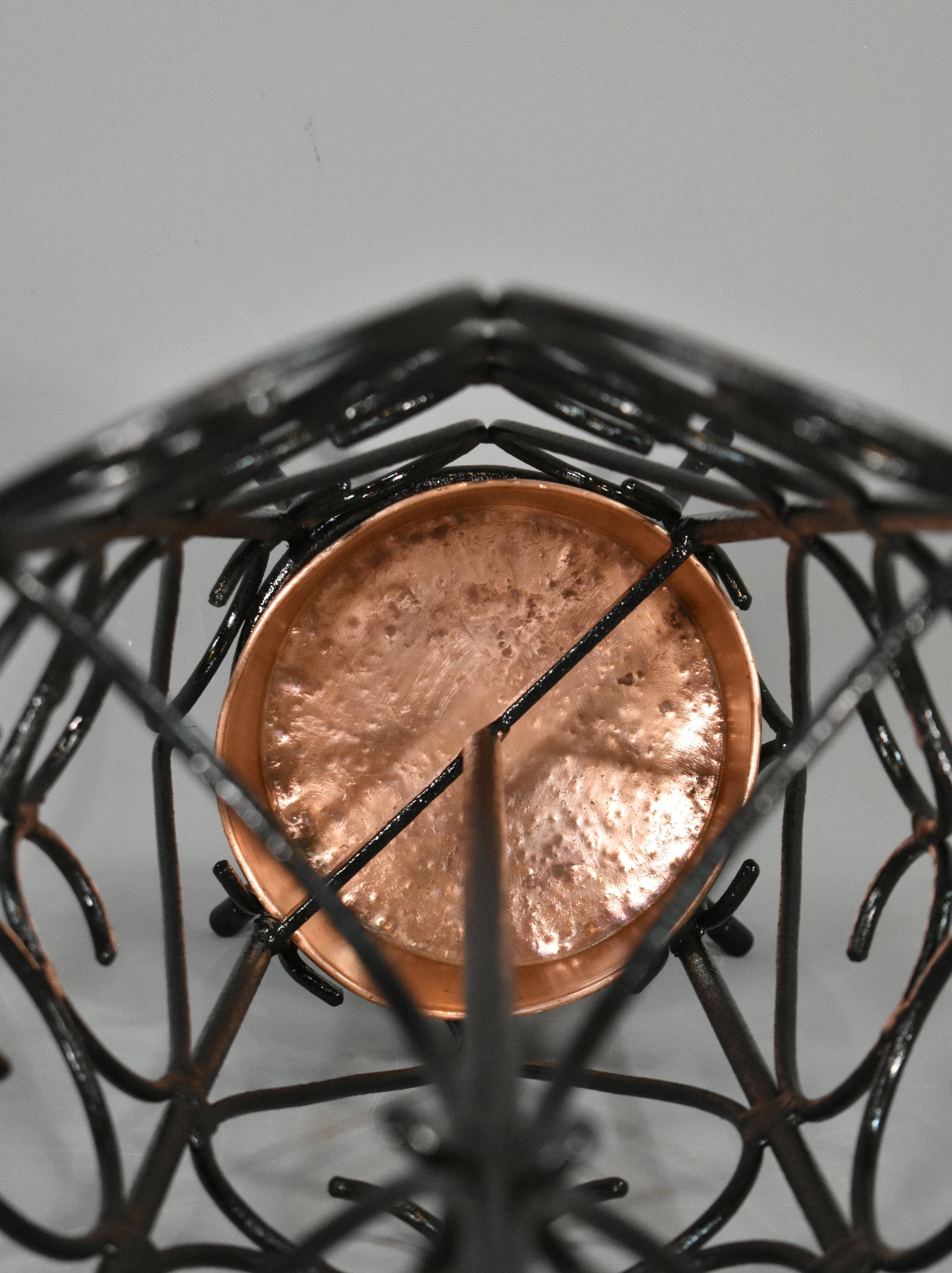 French Umbrella Stand in Wrought Iron 1950s For Sale 7