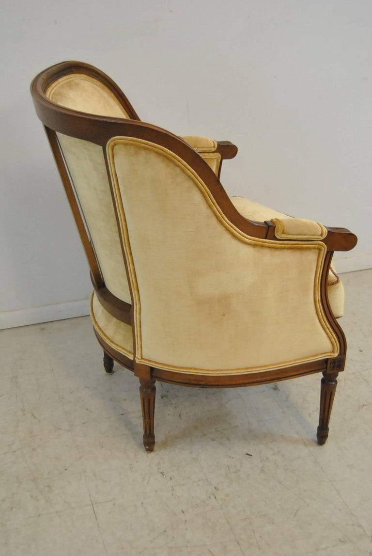 French Upholstered Bergere Chair by Isenhour Furniture at 1stDibs isenhour chairs, isenhour