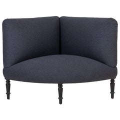 French Upholstered Corner Chair