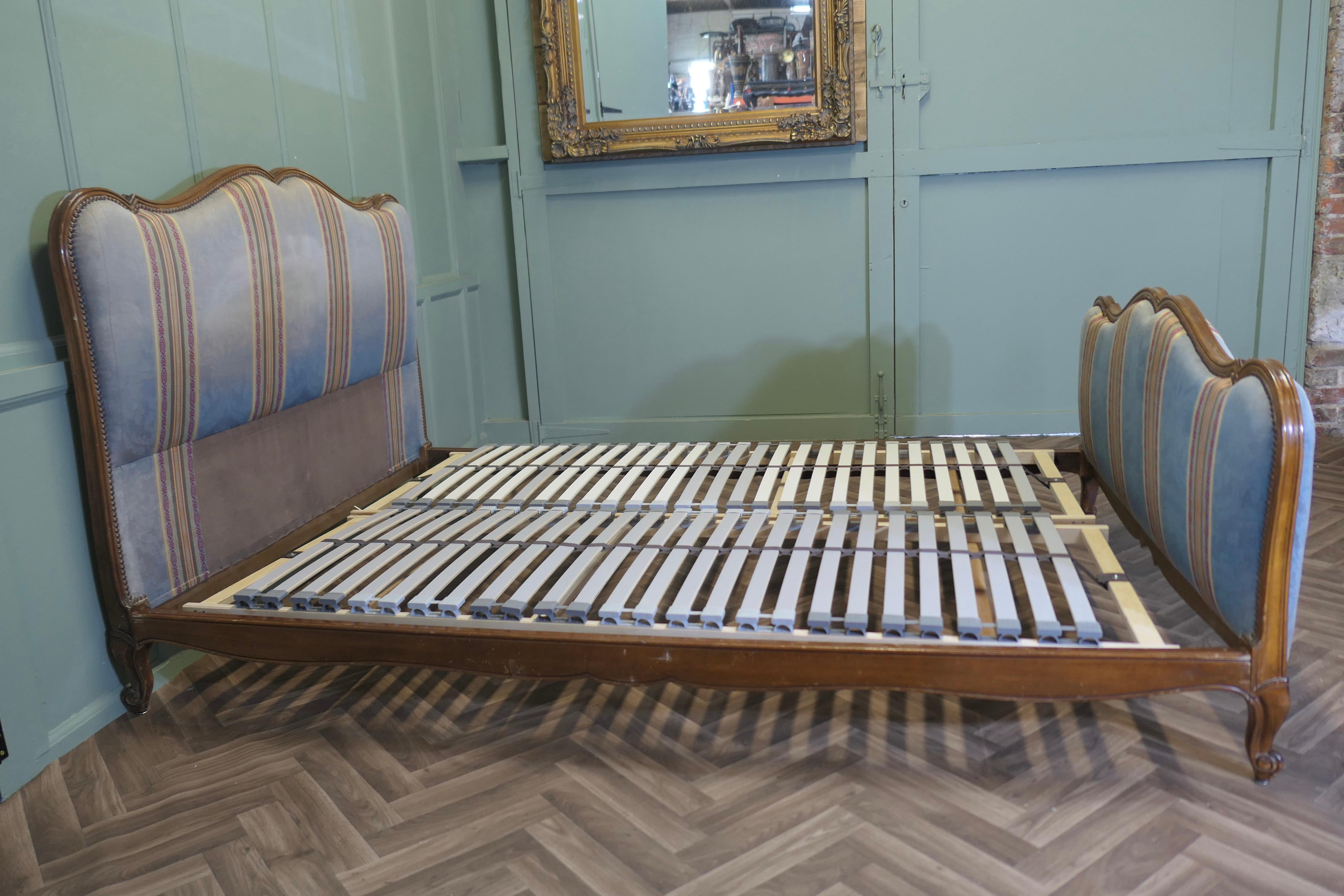 French Provincial French Upholstered Double Bed