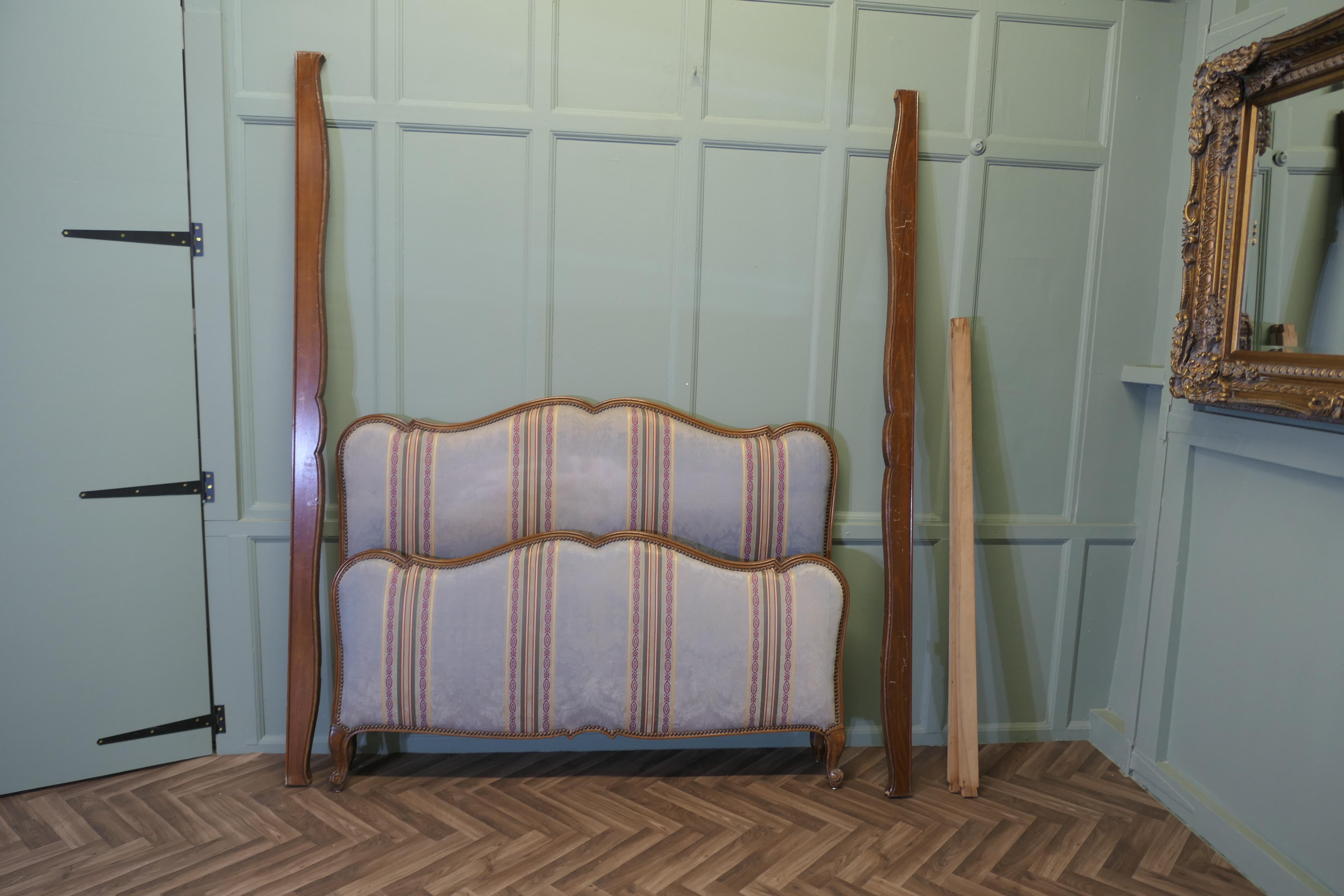 French Upholstered Double Bed 1