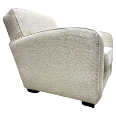 Retro French Upholstered Lounge Chair Manner of Dominique