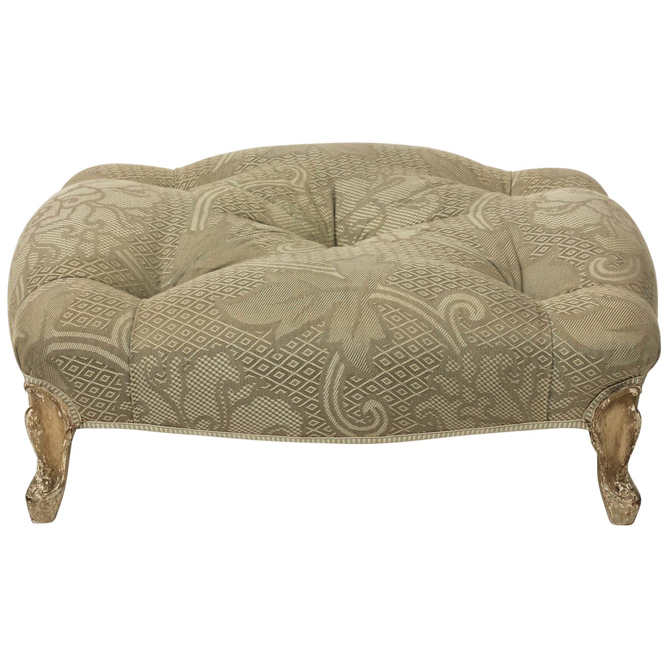 French Upholstered Ottoman