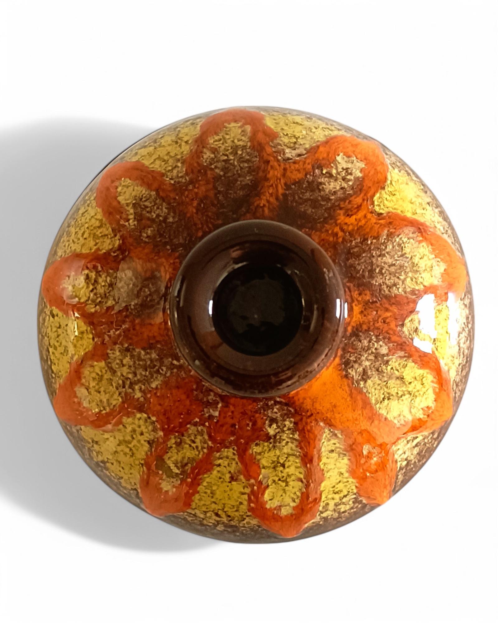 Cuenco con tapa de mayólica francesa Vallauris Fat Lava Decor, años 50 6