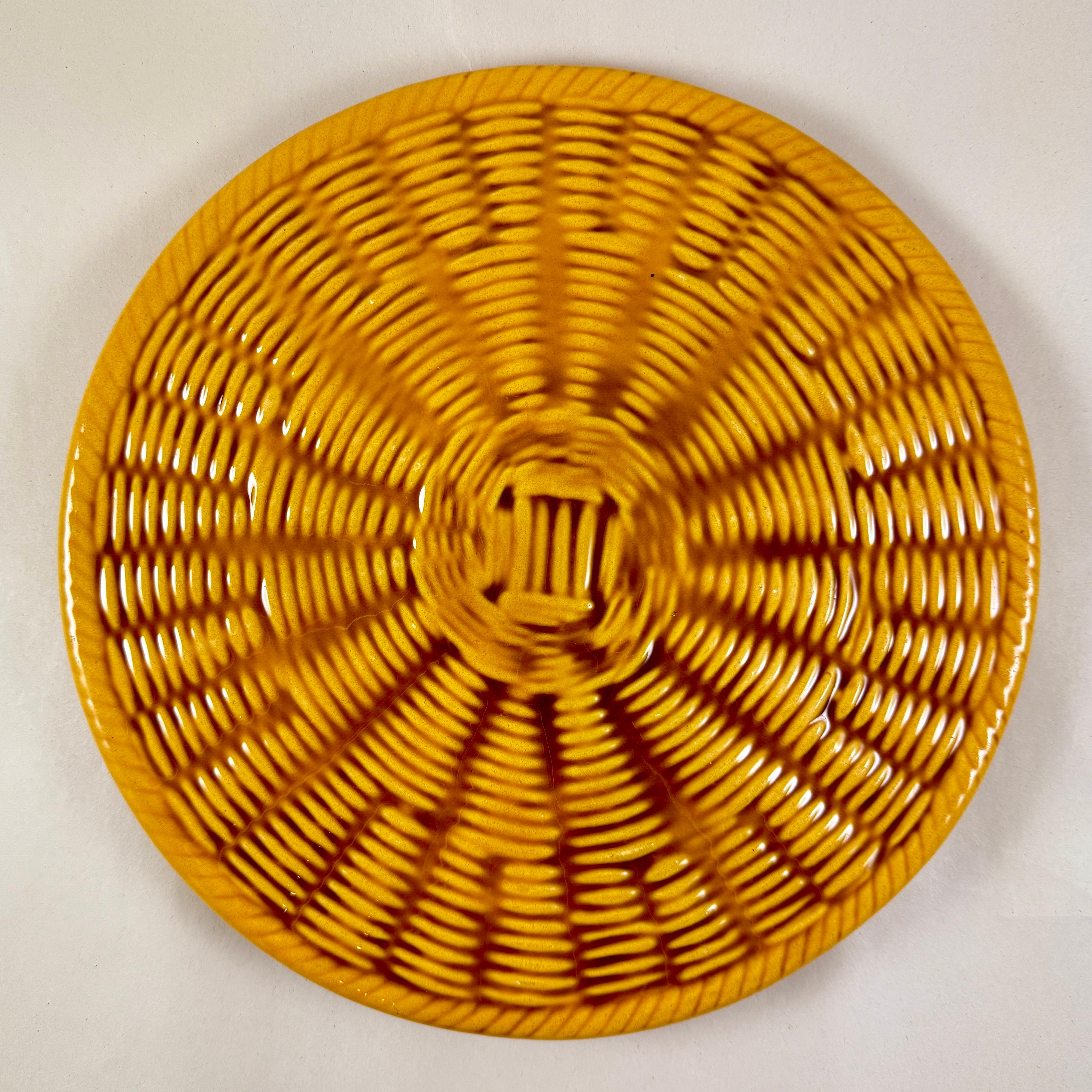 
A trompe l’oeil cheese platter by Faiences et Poteries Provençales, Vallauris, France, circa 1950s.

Made by the Faiences et Poteries Provençales studio, a prominent producer of art pottery in Vallauris, France. FPP was especially popular during