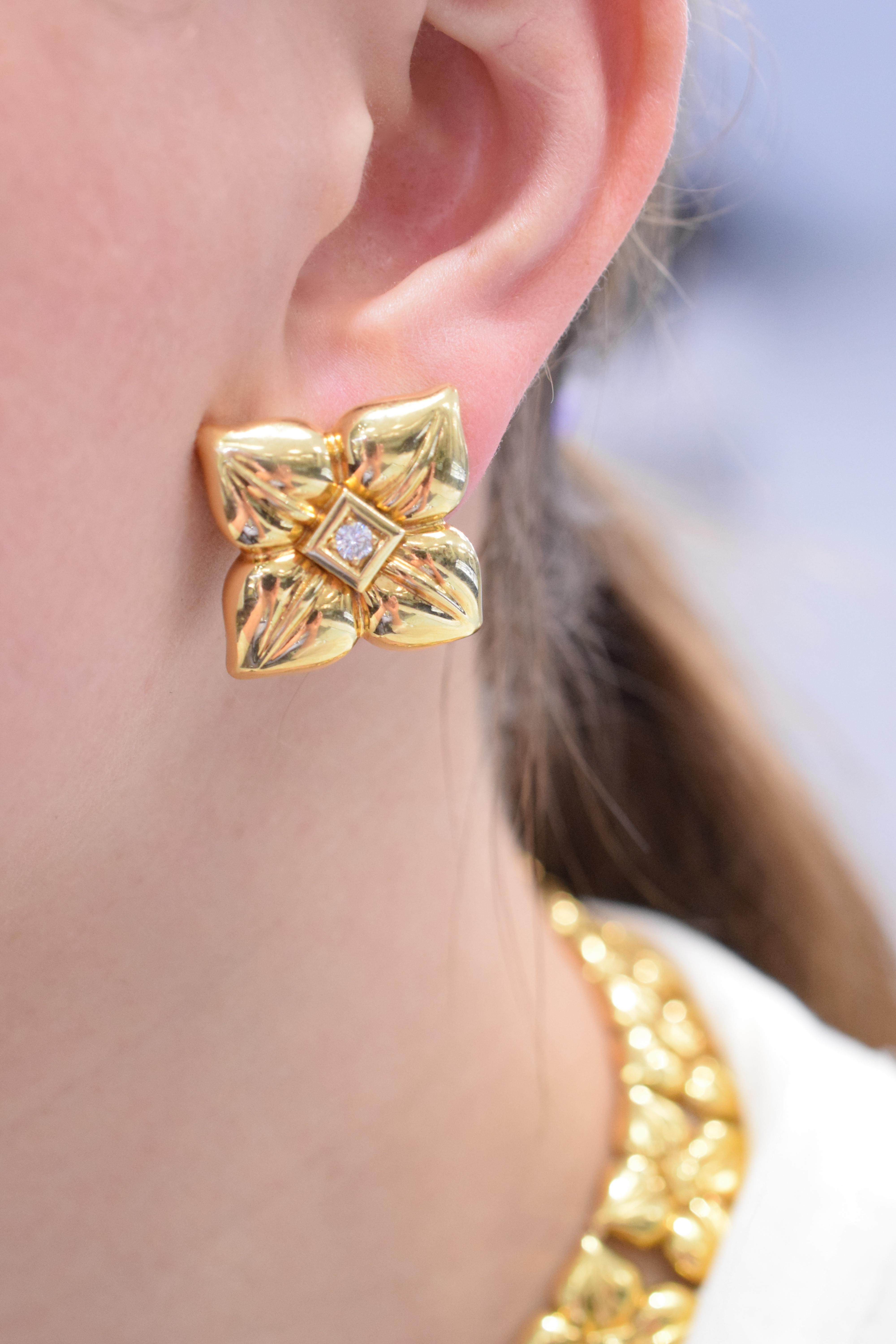 Halskette und Ohrringe aus Gold und Diamanten von Van Cleef & Arpels (Zeitgenössisch)