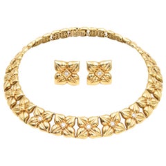 Halskette und Ohrringe aus Gold und Diamanten von Van Cleef & Arpels