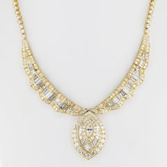 French Van Cleef & Arpels Marquise Center Diamond Necklace