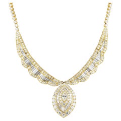 Vintage French Van Cleef & Arpels Marquise Center Diamond Necklace