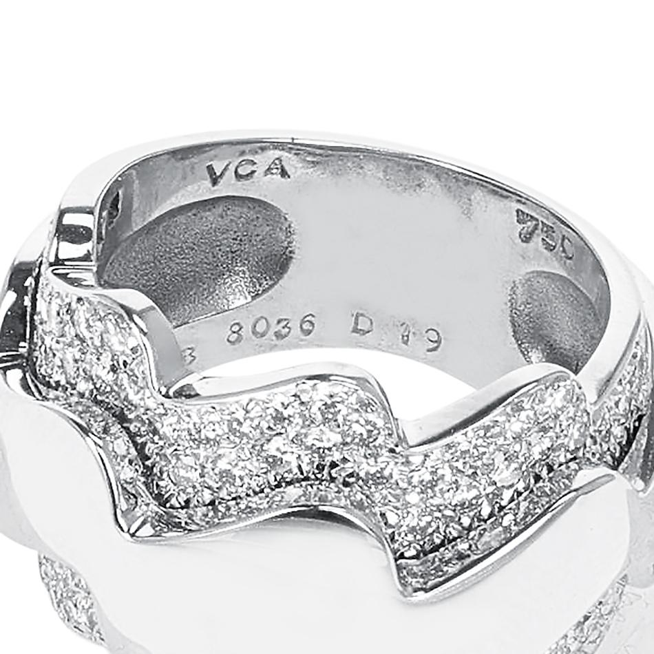 van cleef silver ring