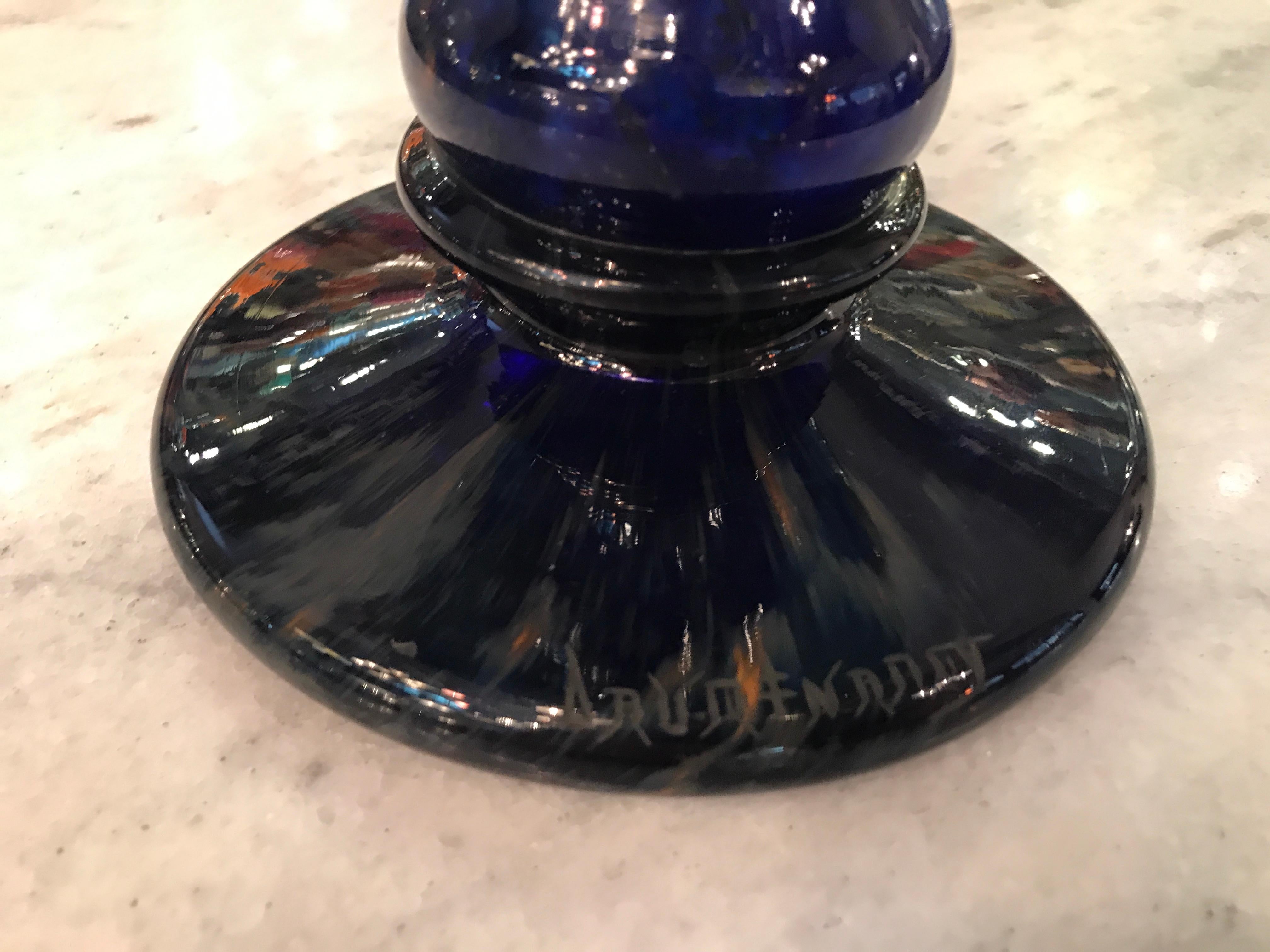 Glass  French Vase, Sign: Daum Nancy, 1924 For Sale