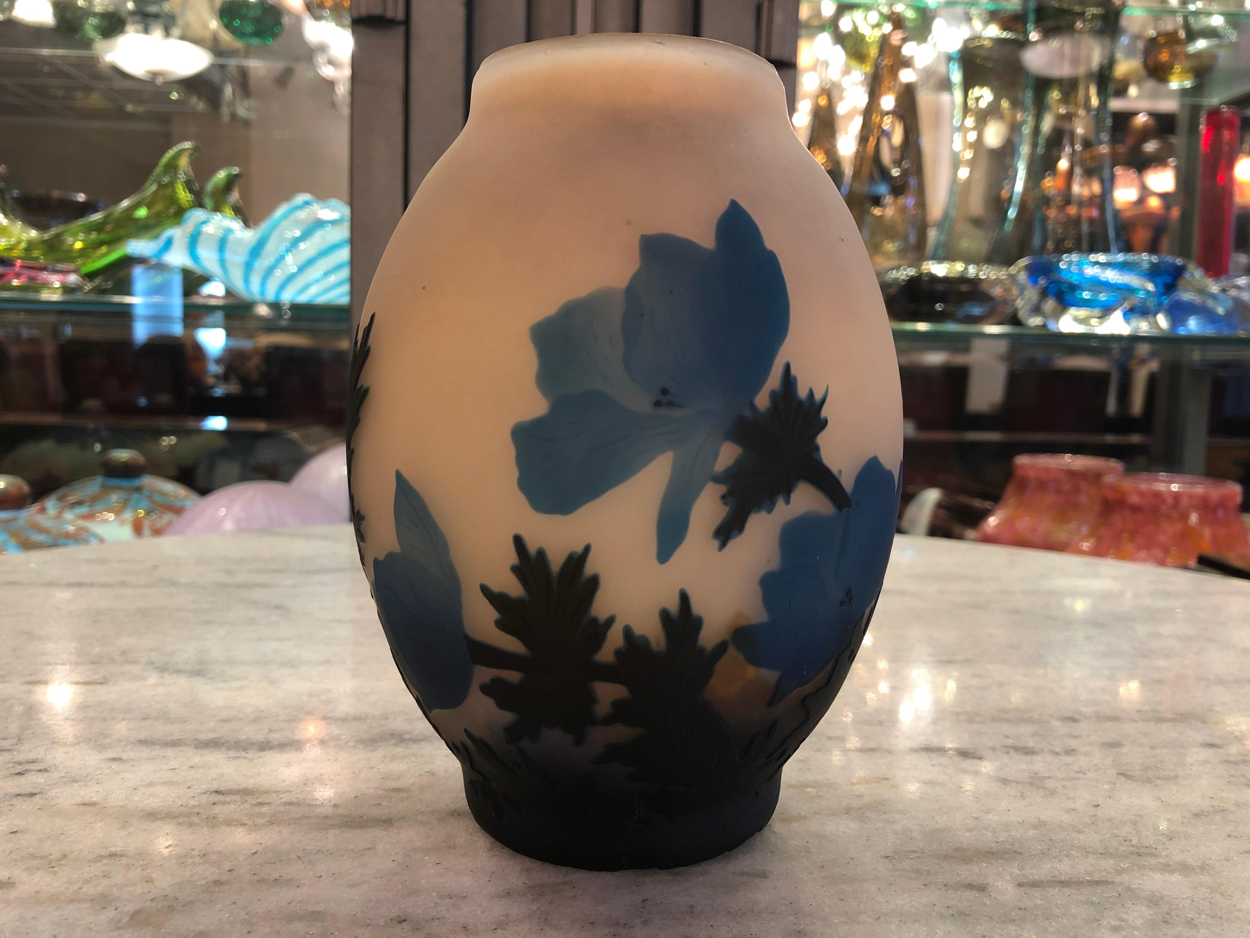 French Vase, Sign: Muller Freres Luneville, Jugendstil, Art Nouveau, liberty For Sale 10
