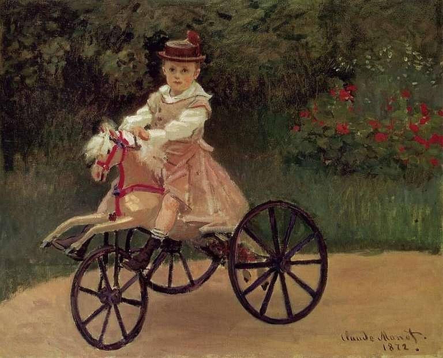 French Velocipede or Child's Horse Tricycle from the 19th Century For Sale 12