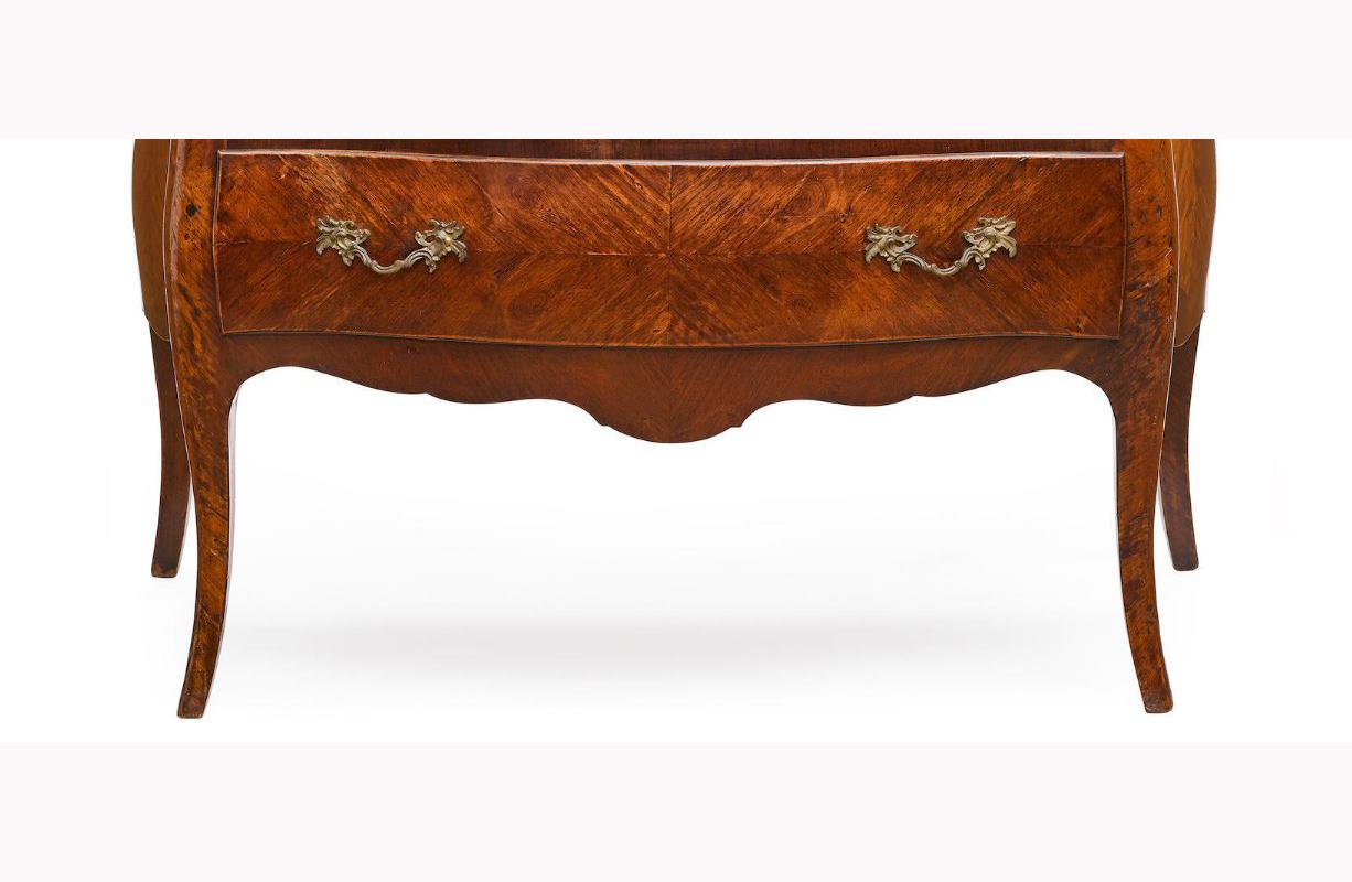 Louis XV French Veneered Commode, 19th Century