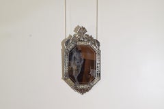 French Venetian Inspired Octagonal Mirror from the 2nd Half of the 19th Century