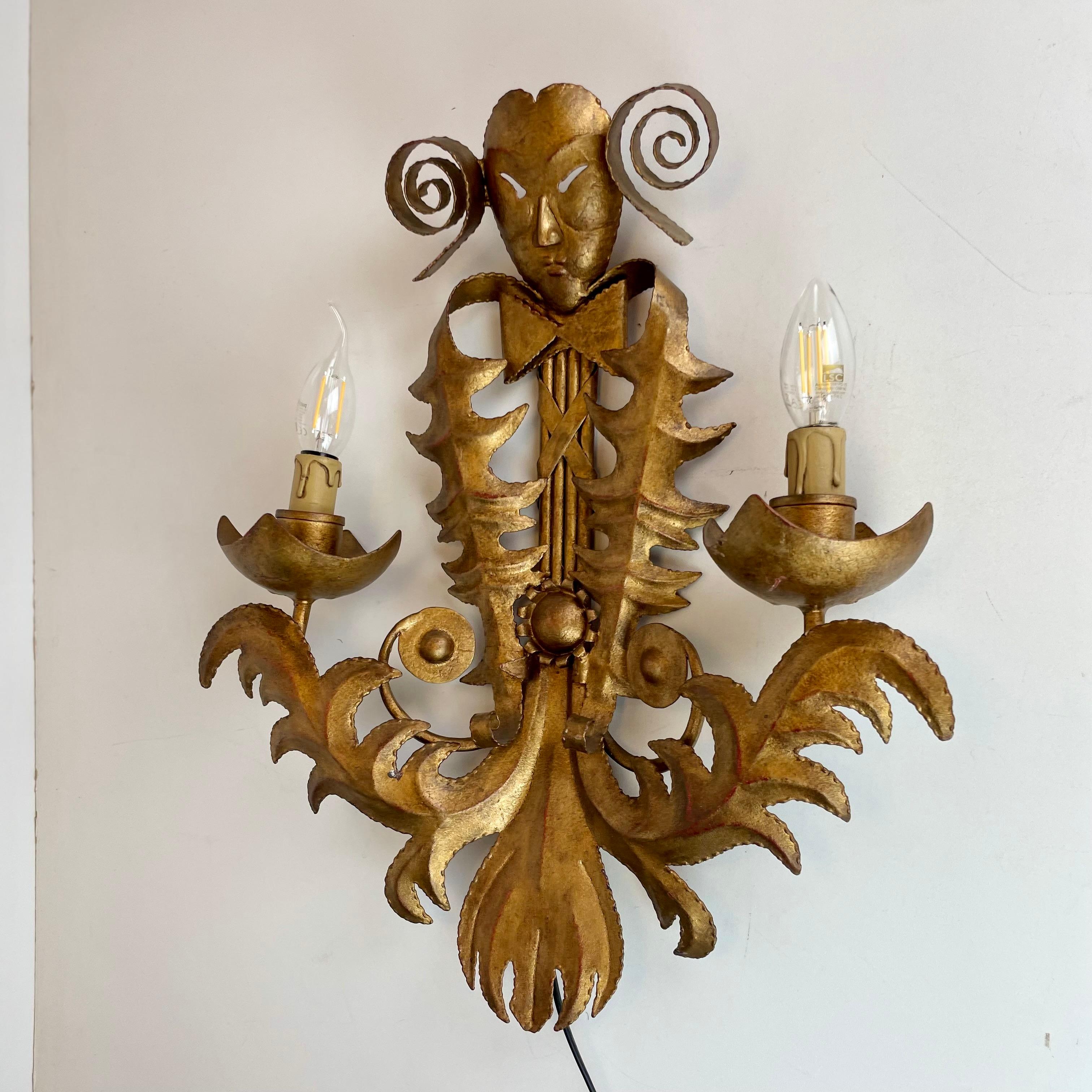 Aplique de pared francés de estilo veneciano, años 60 en venta 2