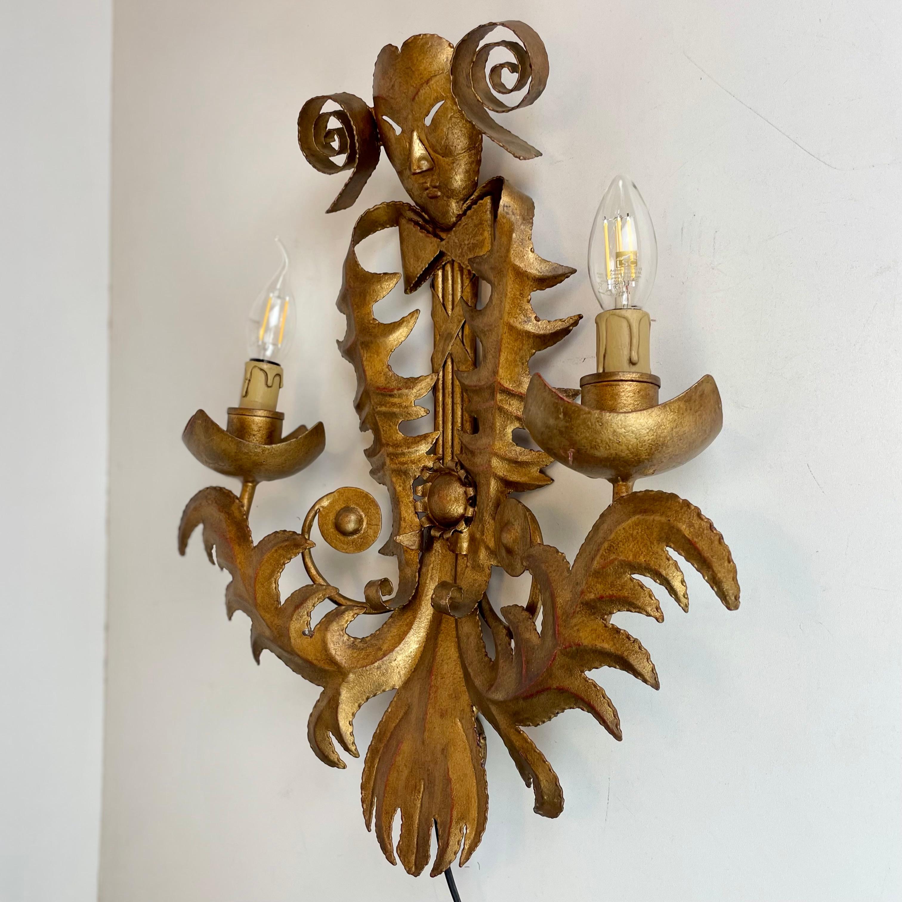 Aplique de pared francés de estilo veneciano, años 60 en venta 3