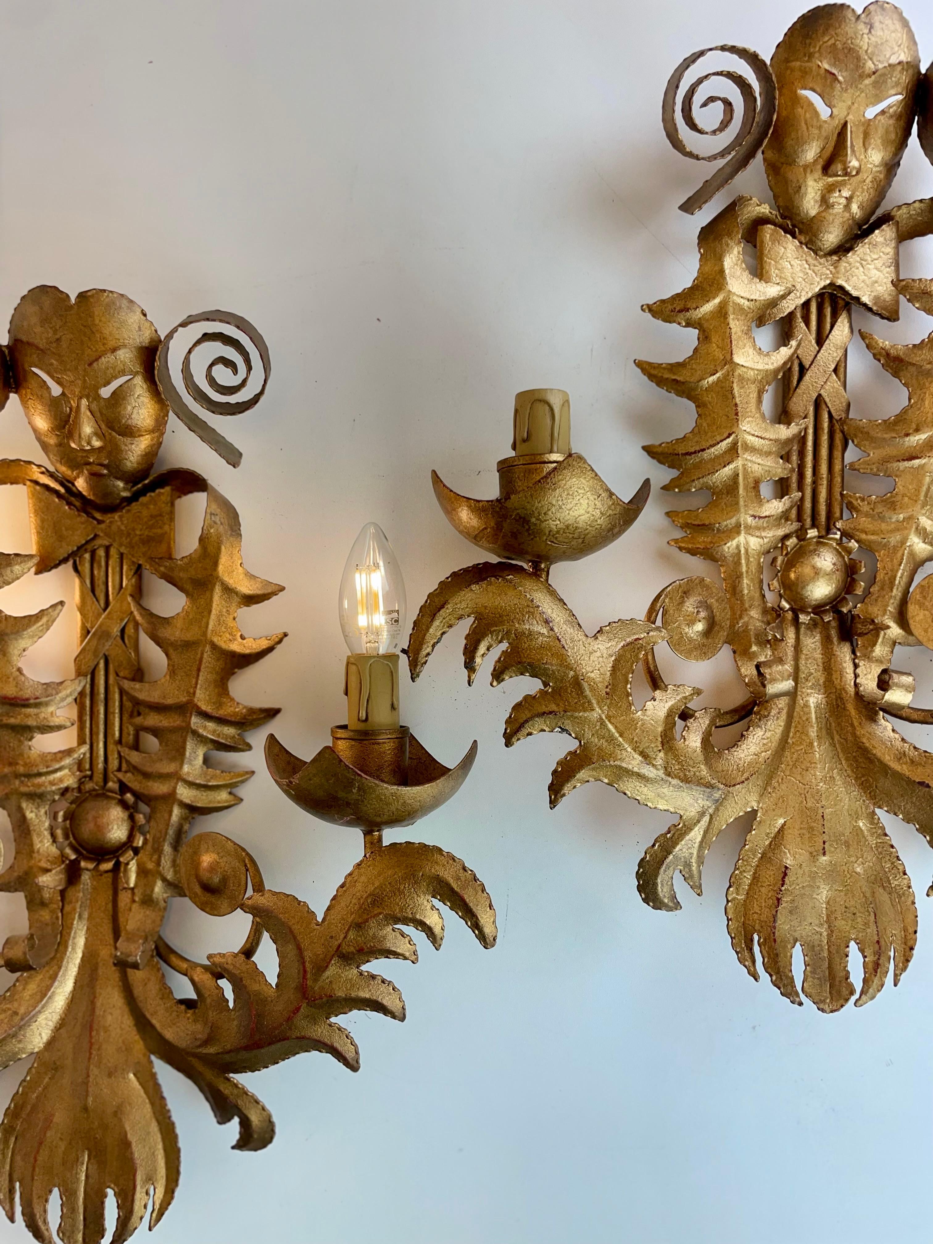 Aplique de pared francés de estilo veneciano, años 60 en venta 6
