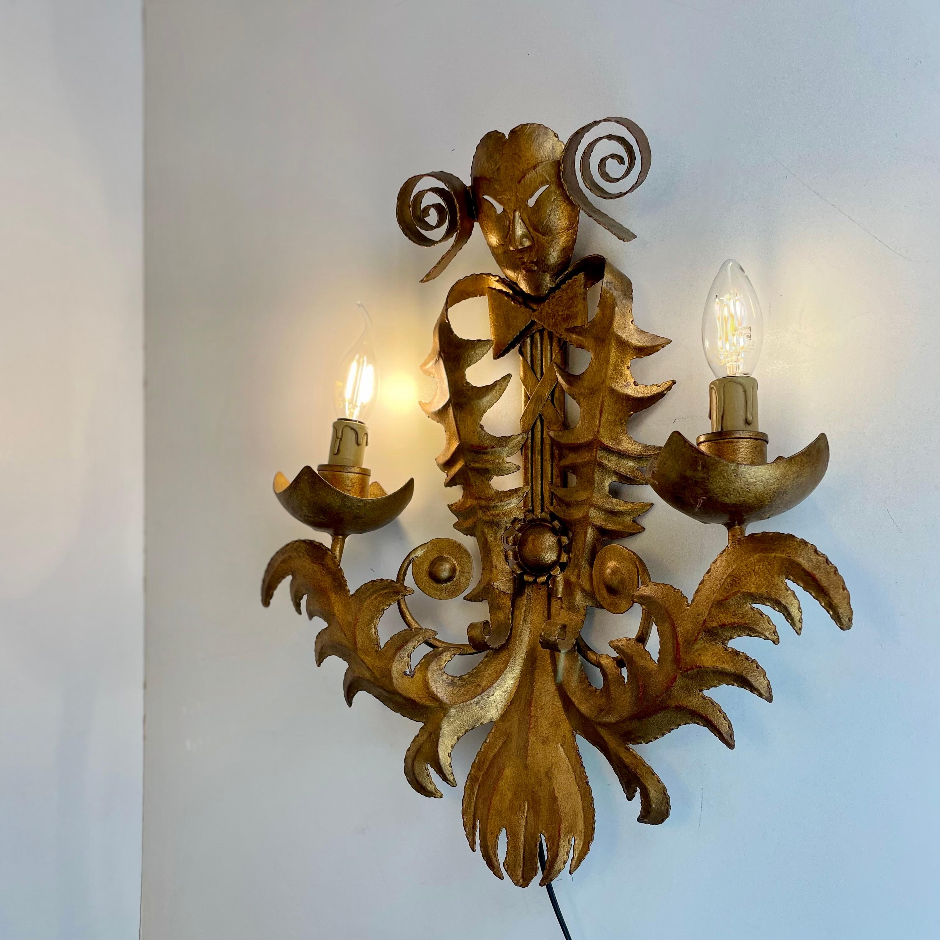 Aplique de pared francés de estilo veneciano, años 60 mediados del siglo XX en venta