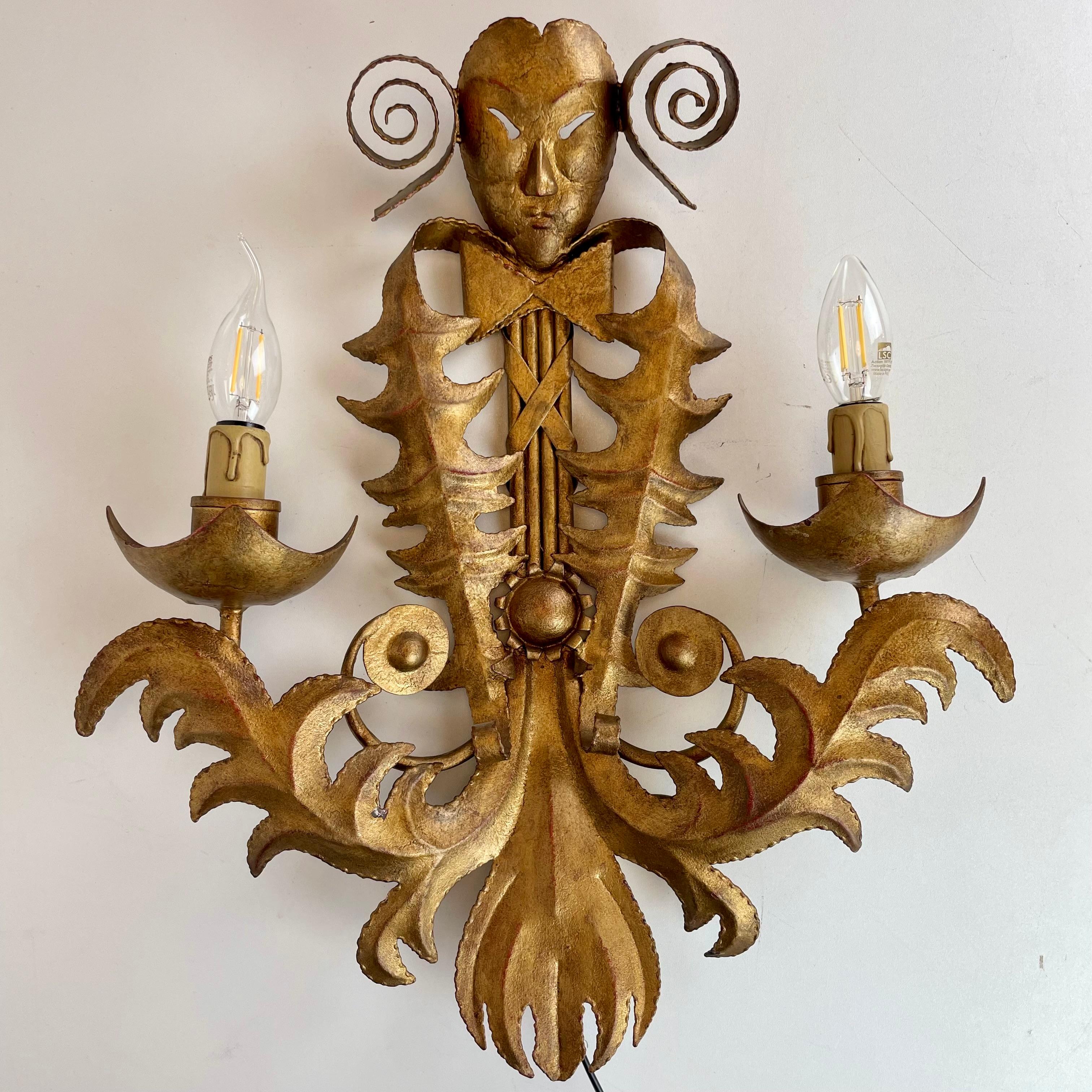 Aplique de pared francés de estilo veneciano, años 60 en venta 1
