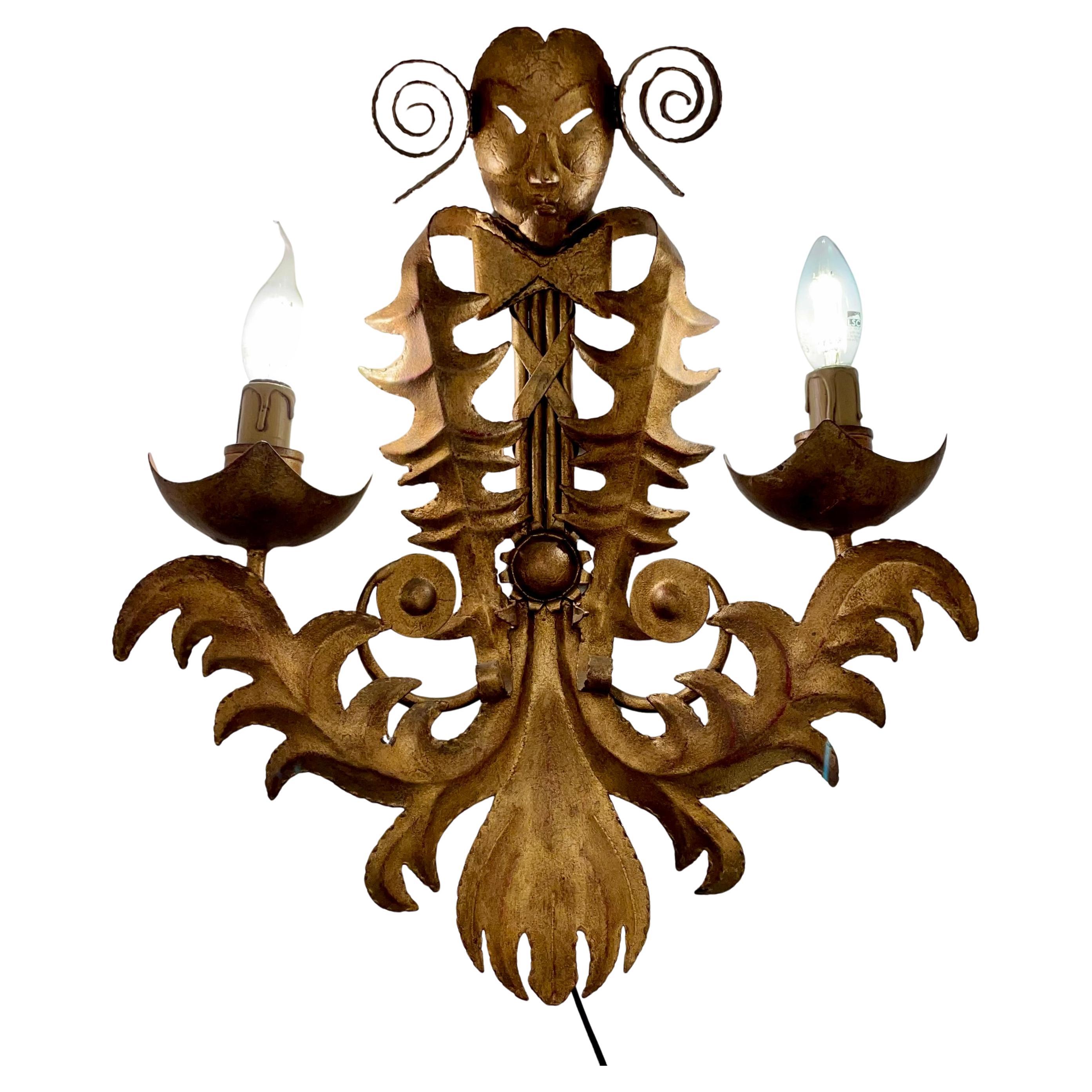 French Venetian Style Wall Sconce, 1960s