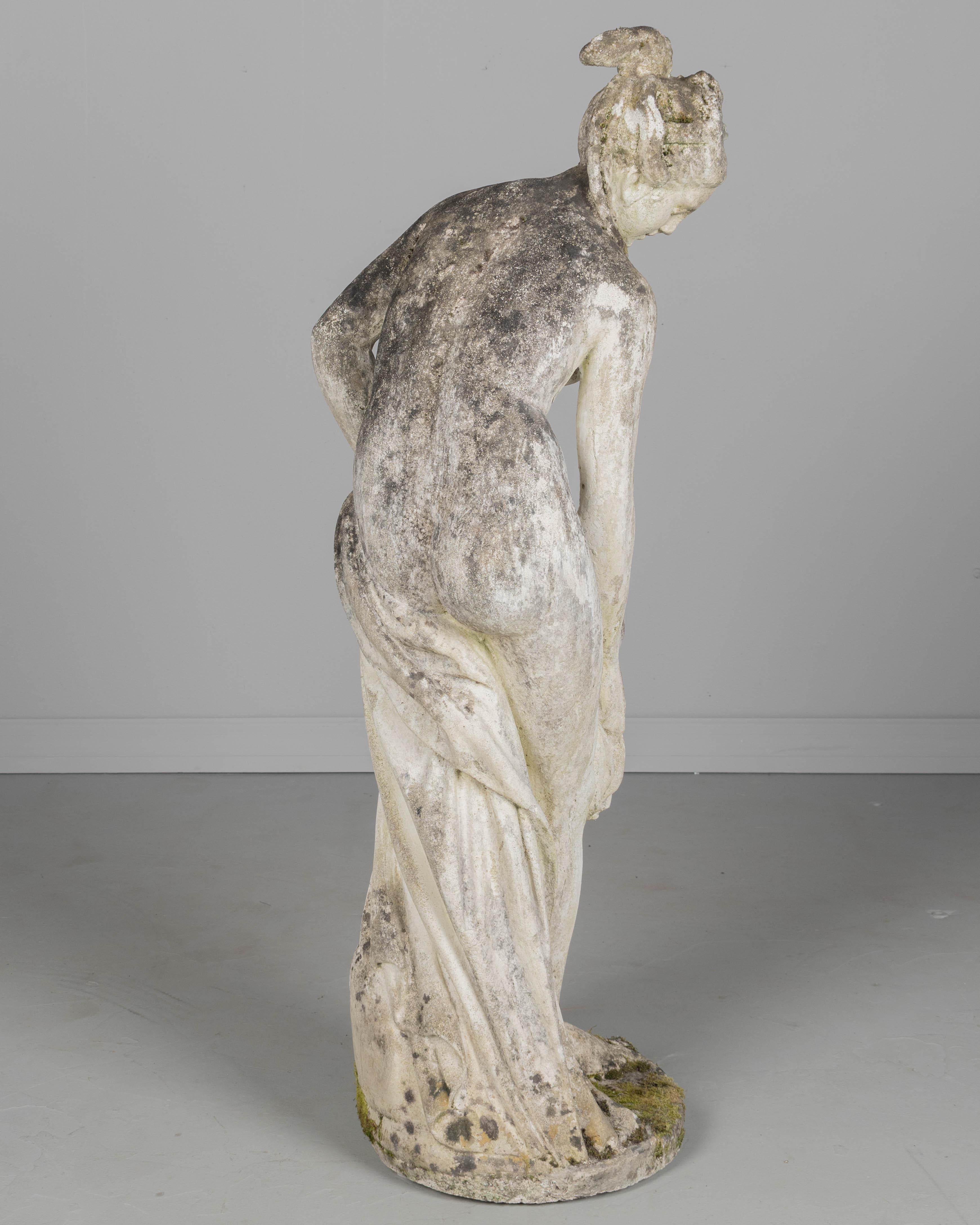 20th Century French Venus at the Bath Garden Statue For Sale