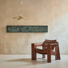 French Verdigris Bas-Relief Panel, 1970s