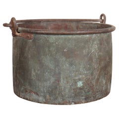 Antique French Verdigris Copper Vat