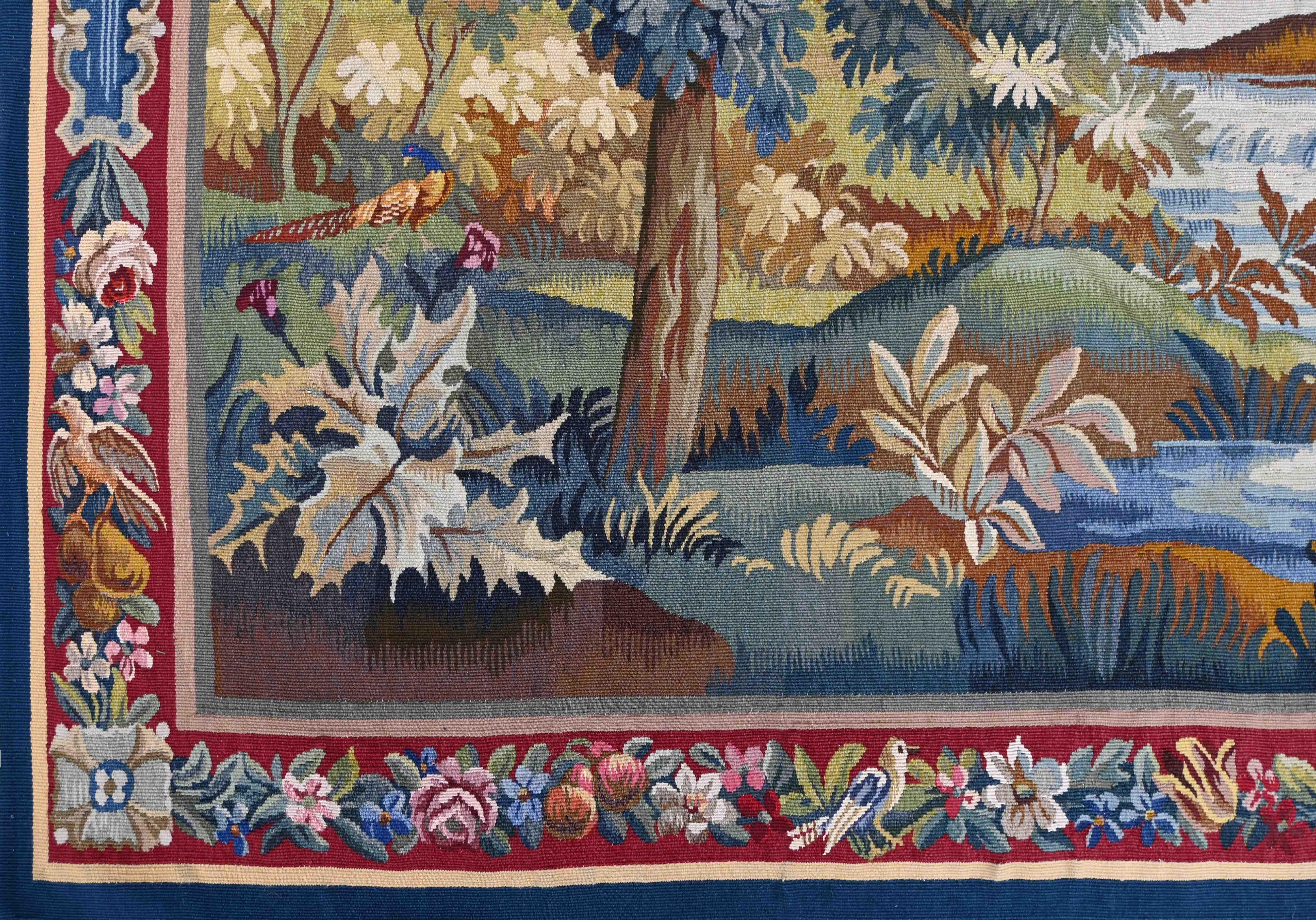 Francese Arazzo francese Verdure Aubusson del XIX secolo - Numero 2180 - No. 1410 in vendita
