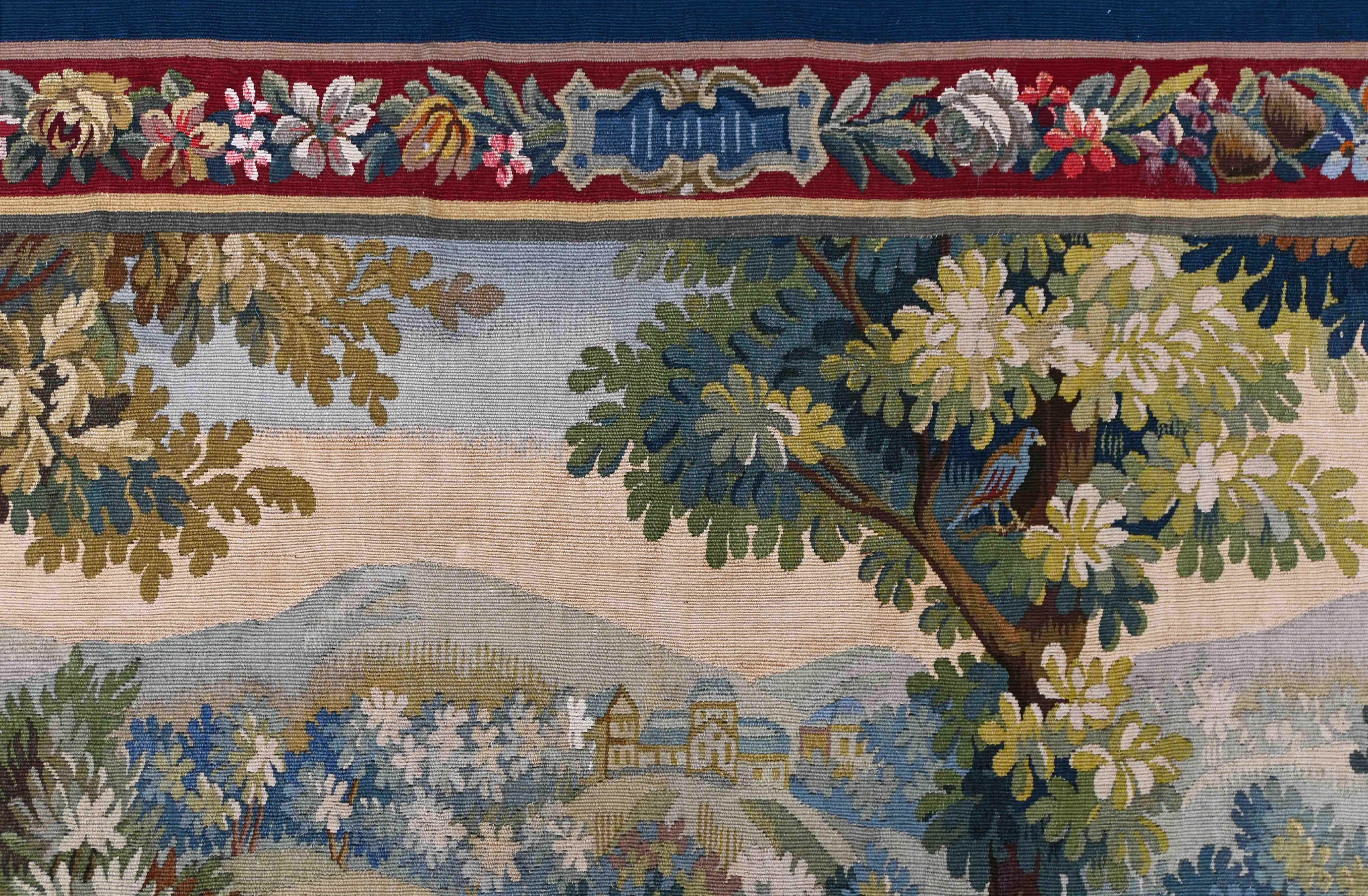Arazzo francese Verdure Aubusson del XIX secolo - Numero 2180 - No. 1410 In condizioni ottime in vendita a Paris, FR