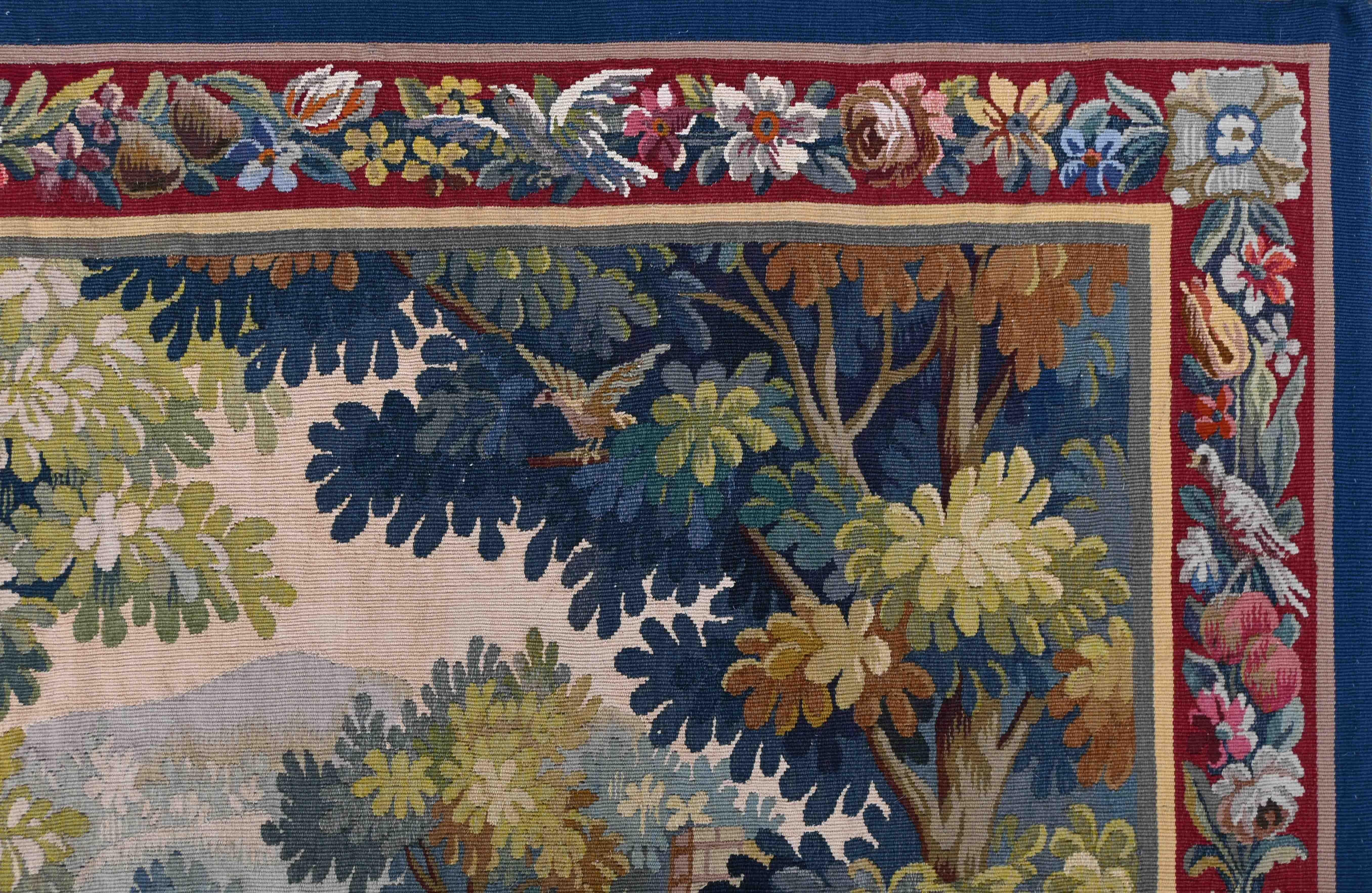 Metà XIX secolo Arazzo francese Verdure Aubusson del XIX secolo - Numero 2180 - No. 1410 in vendita