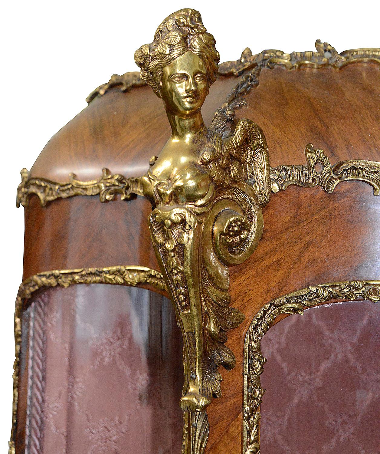 Louis XVI French Verni Martin Display Cabinet, 19th Century For Sale