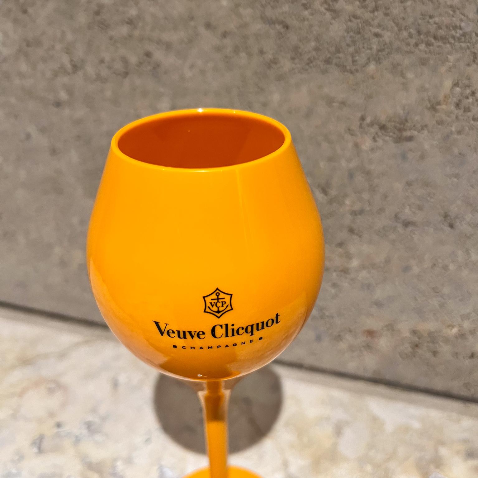 veuve clicquot glasses orange