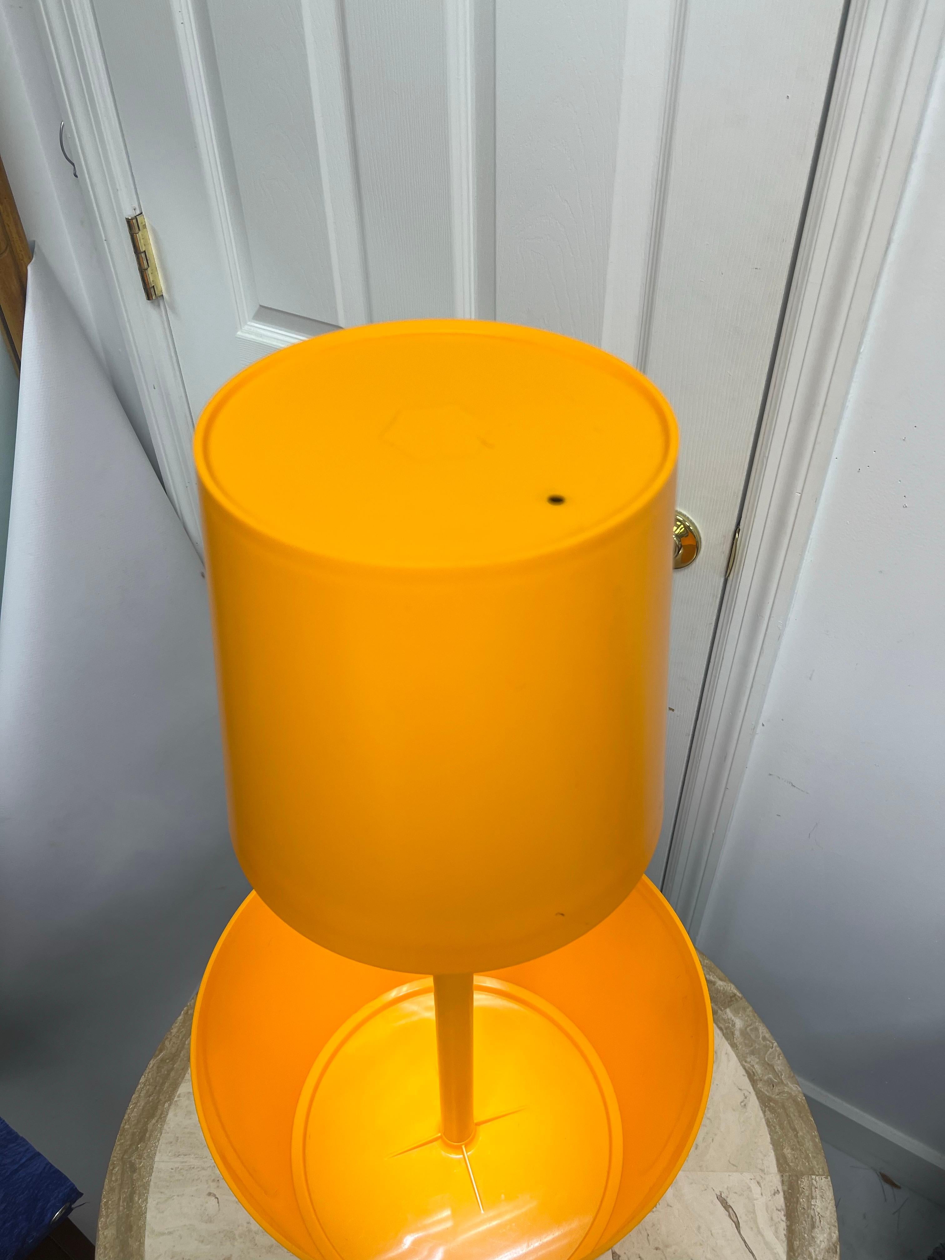French Veuve Clicquot Ponsardin Champagne Cooler, Ice Bucket With Table Lamp In Good Condition For Sale In Charleston, SC