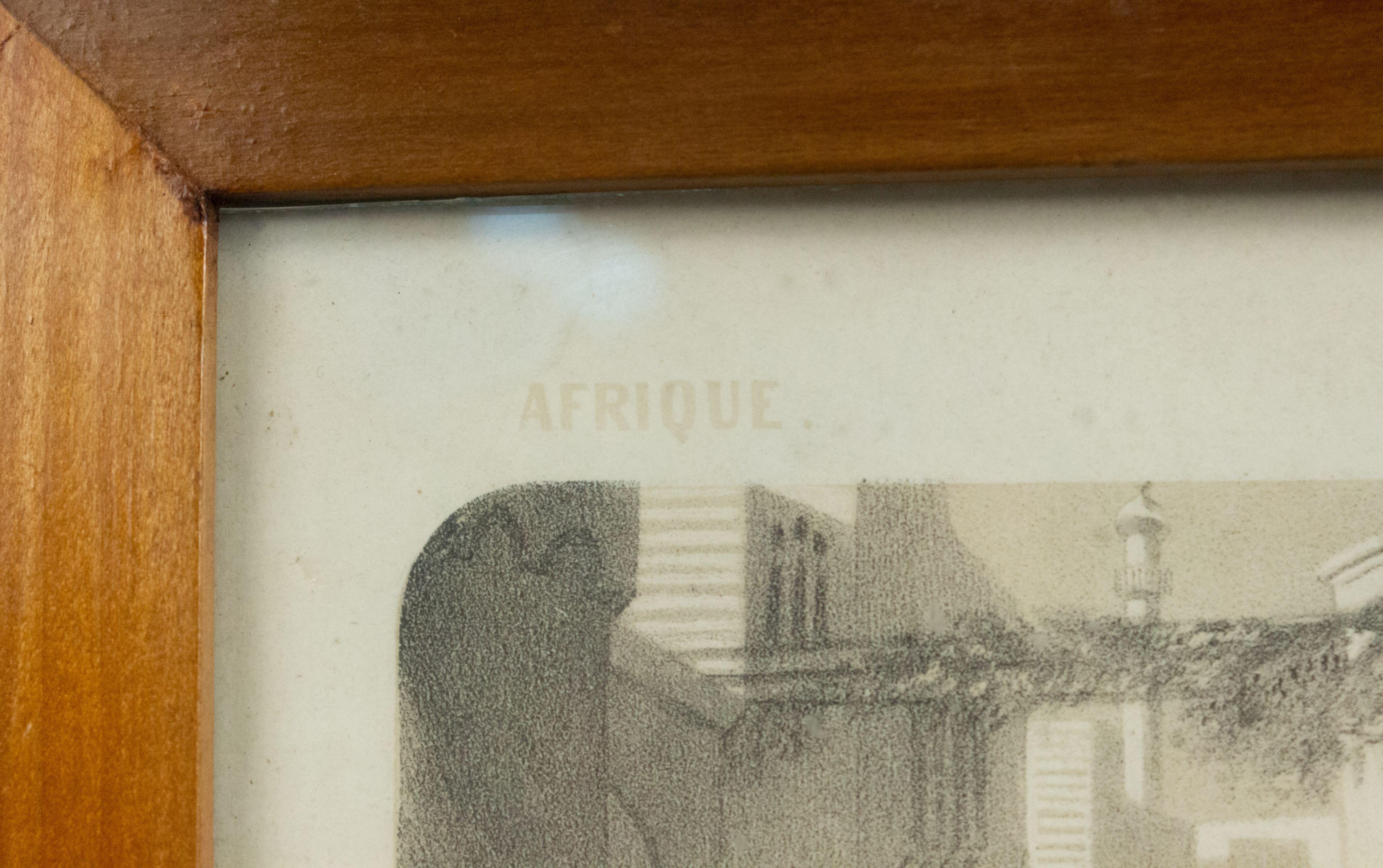 French Victorian Algerian Scene Lithograph (19. Jahrhundert) im Angebot