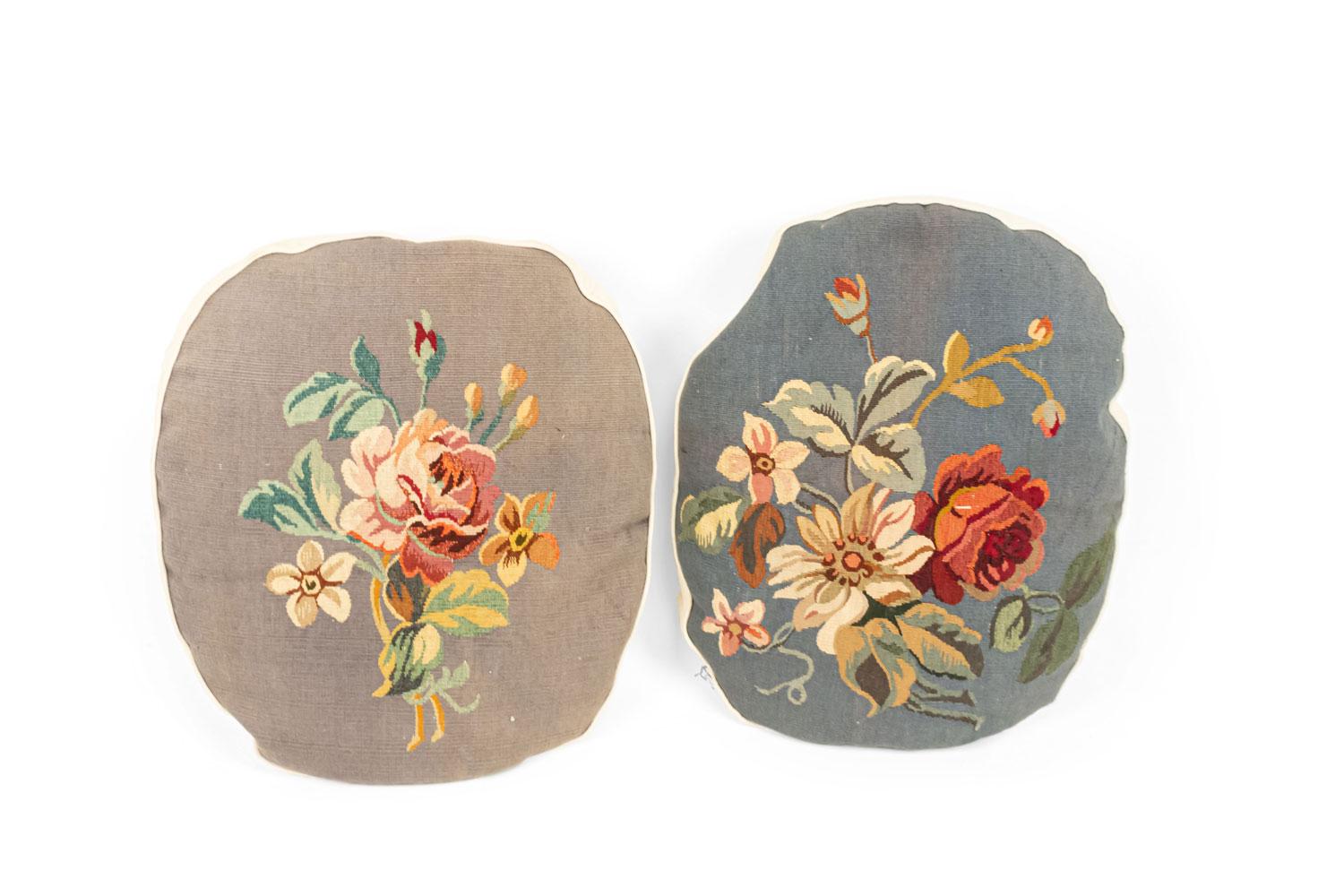 French Victorian Aubusson Pillows For Sale