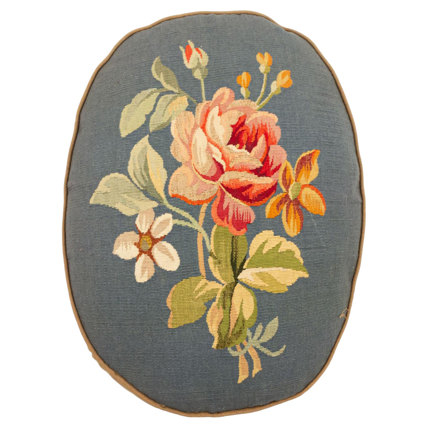 Französische viktorianische Aubusson-Kissen