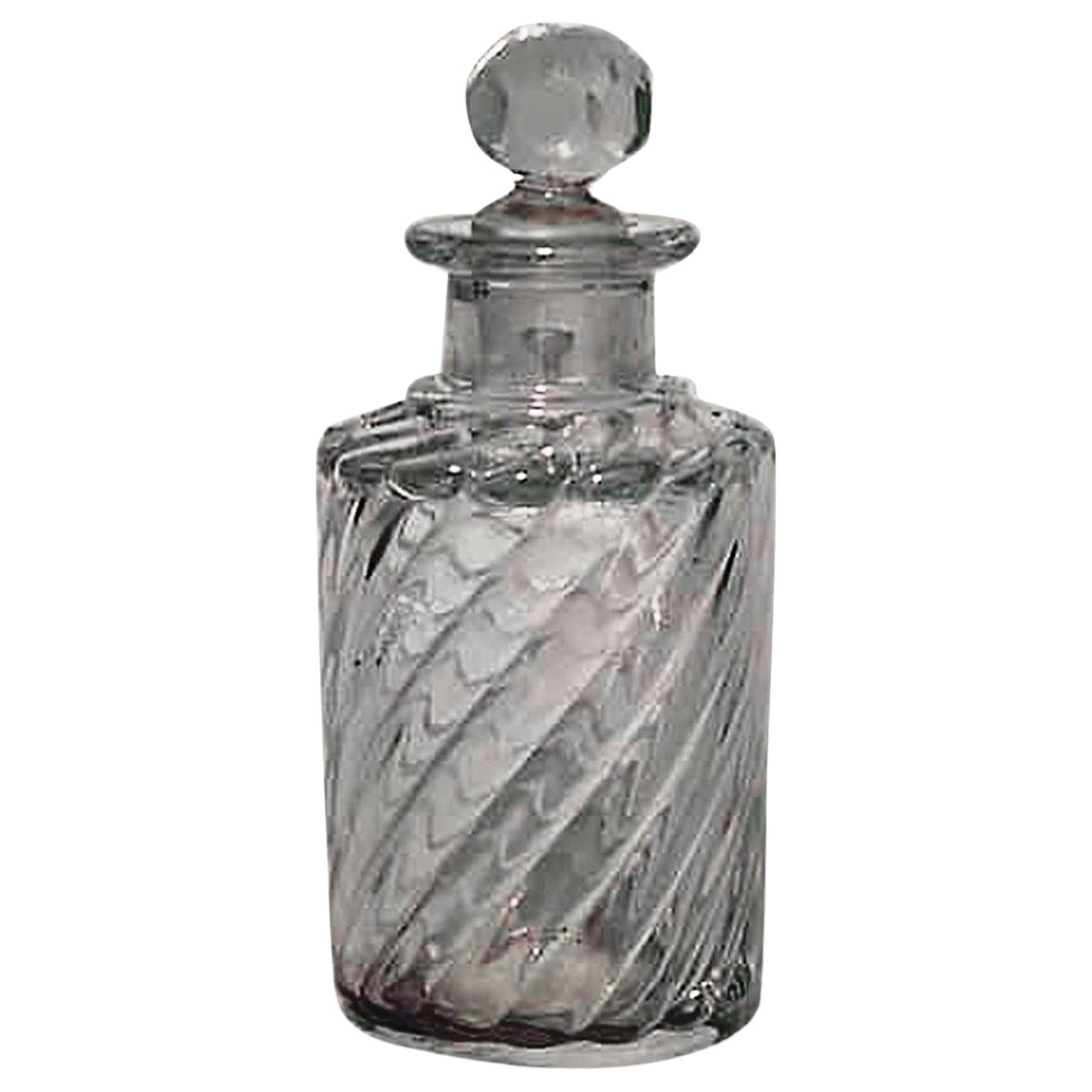 French Victorian Baccarat Crystal Perfume Bottle