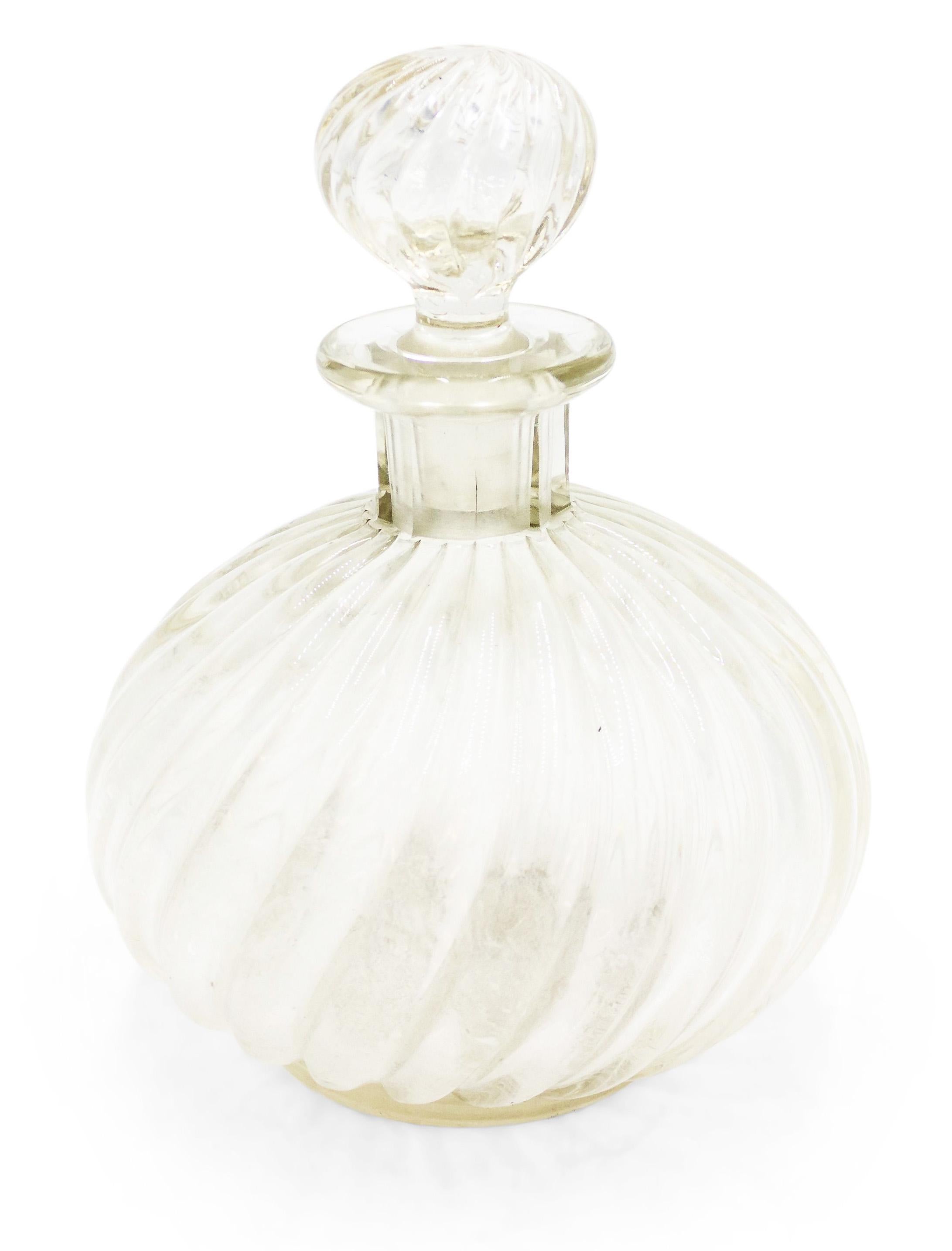 French Victorian Baccarat Style Glass Decanter For Sale 1