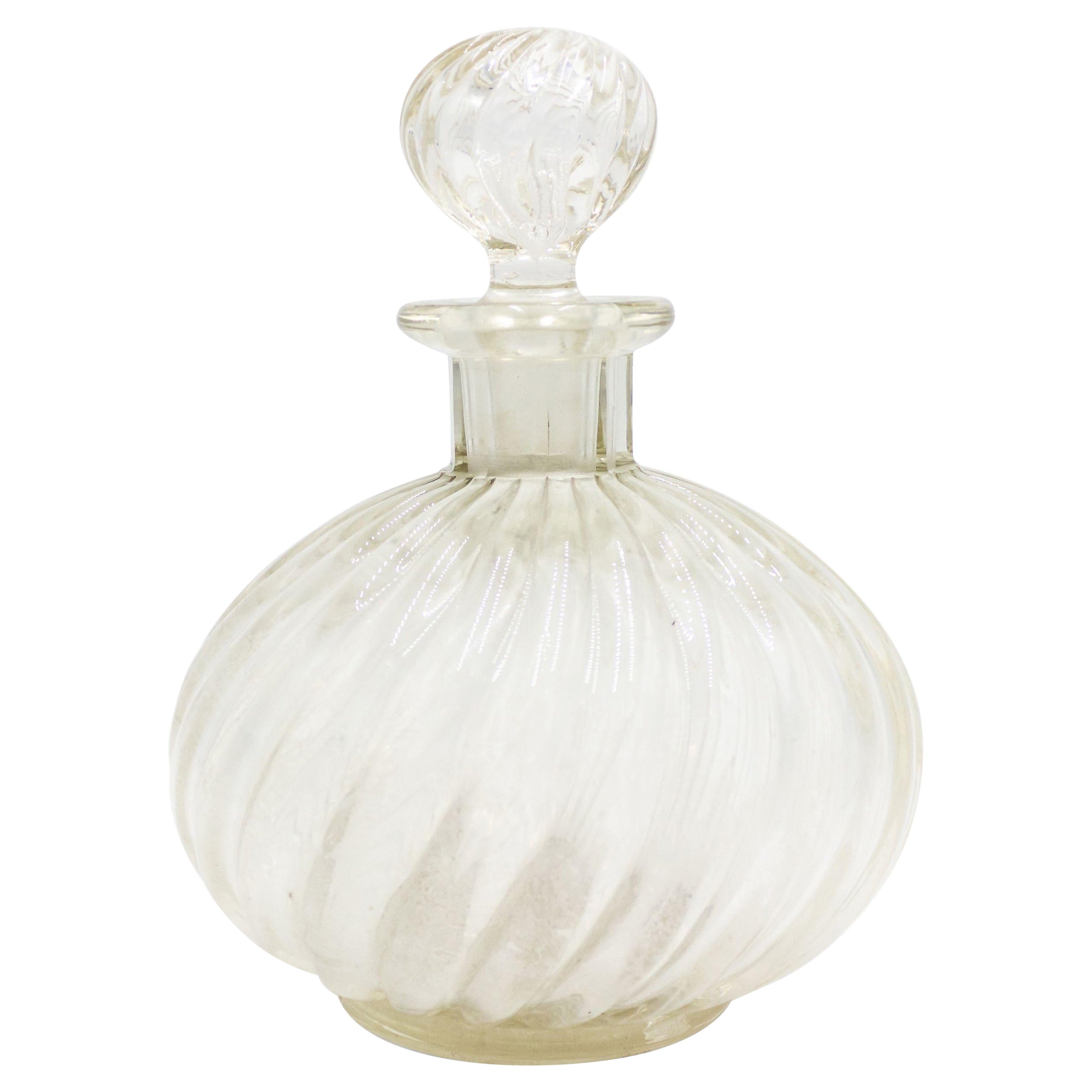 Viktorianischer viktorianischer Glasdekanter im Baccarat-Stil