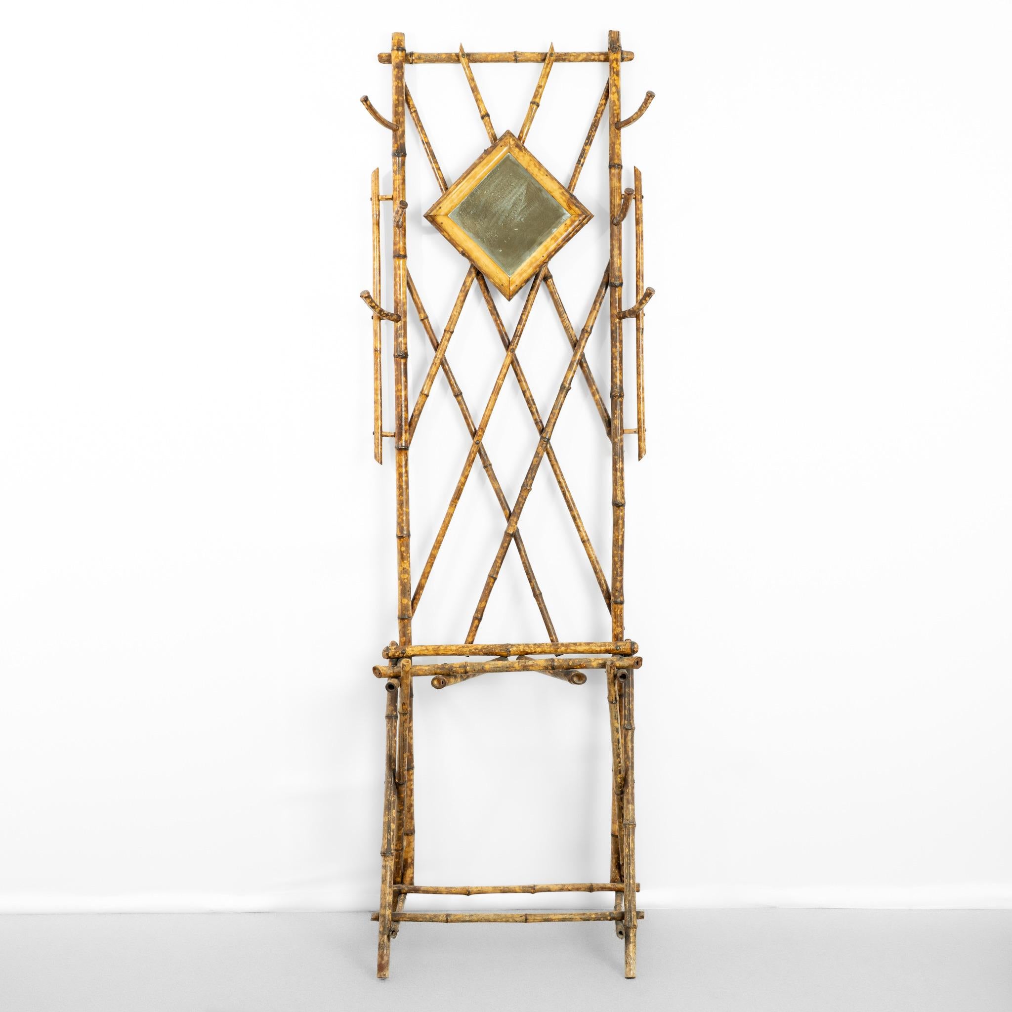 Bambù Appendiabiti / Appendiabiti / Appendiabiti in bambù vittoriano francese in vendita